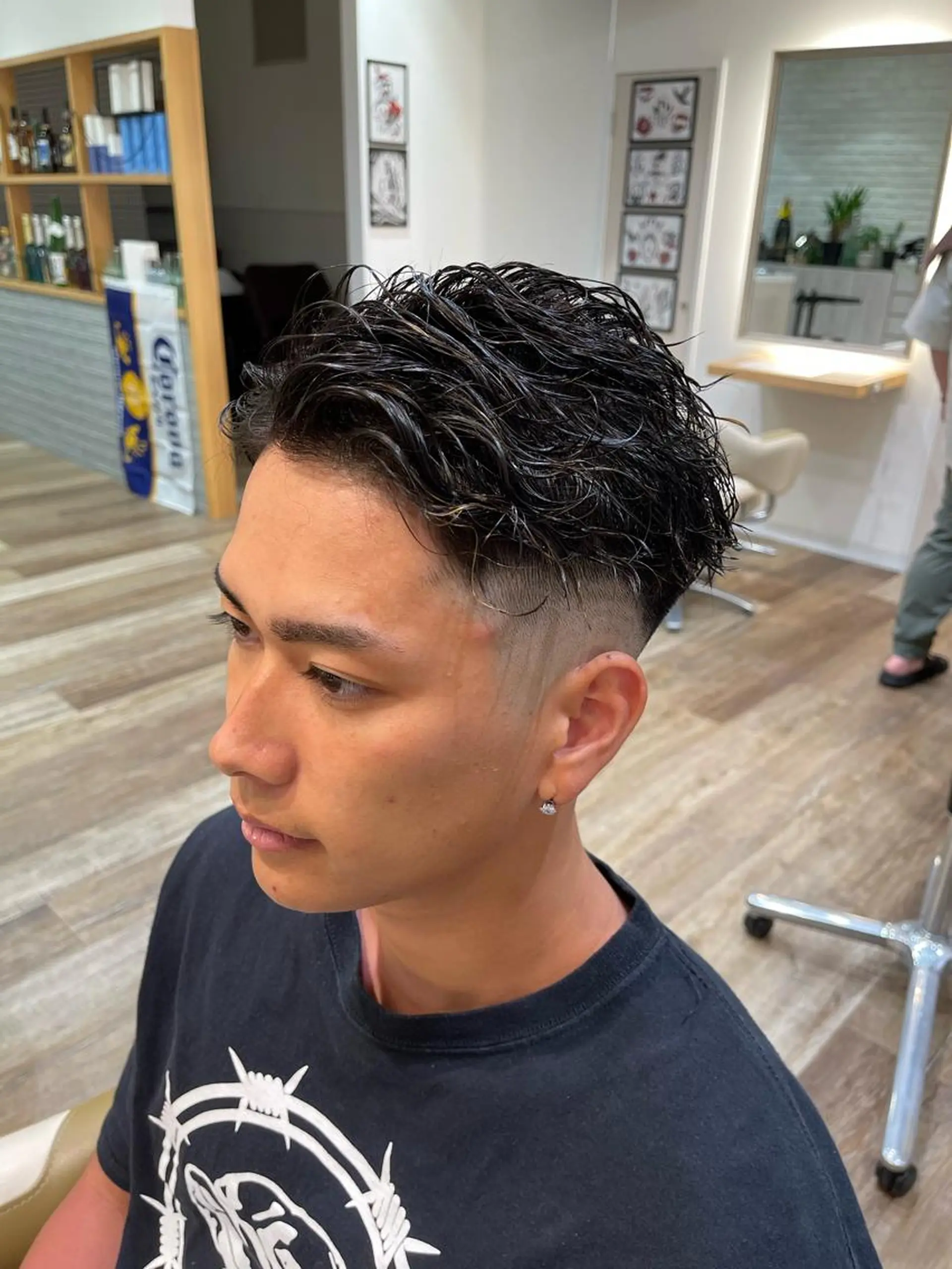 ショート パーマ メンズ カット パーマ メンズパーマ 北原寿樹のヘアスタイル