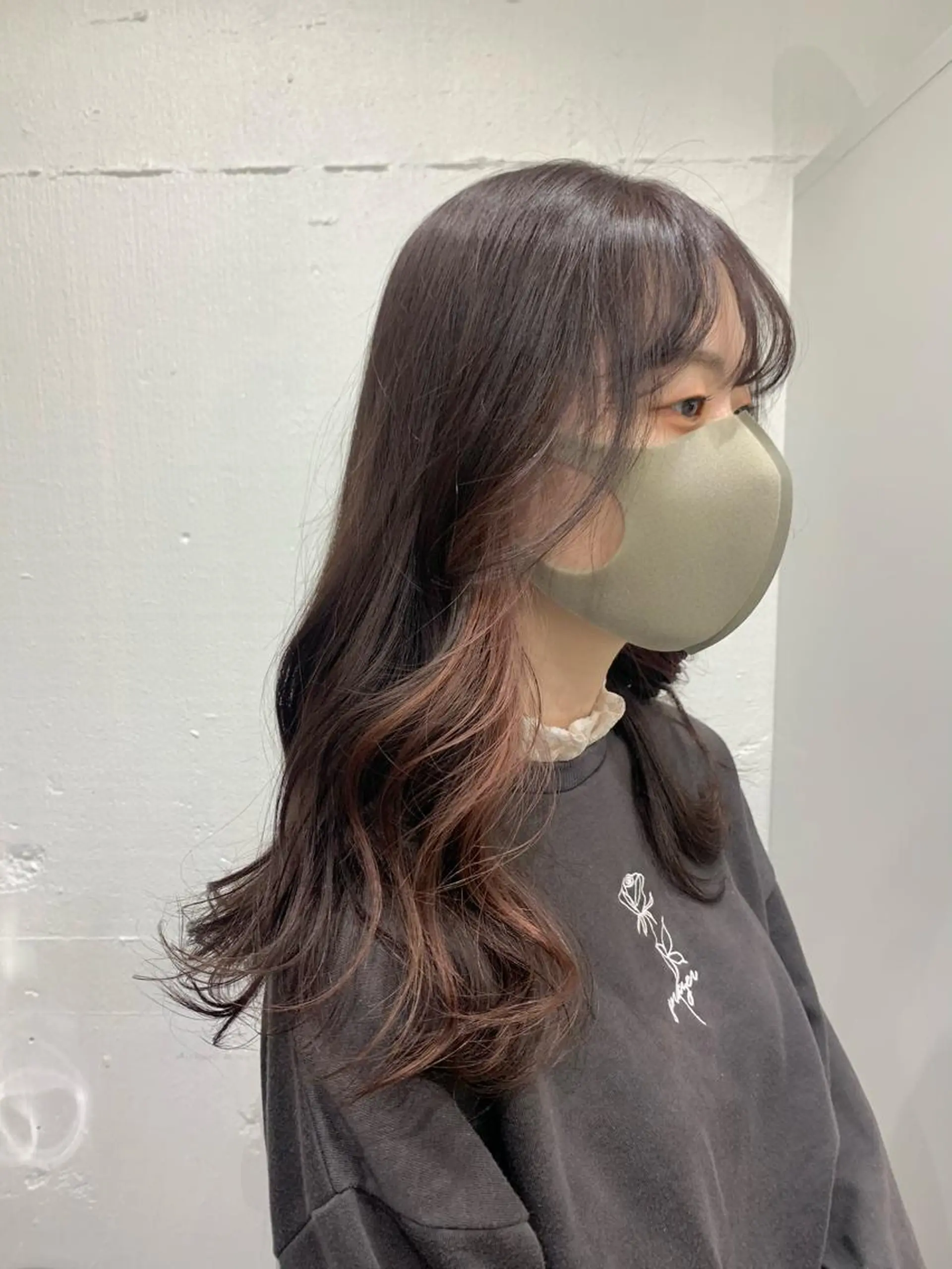 セミロング カラー ヘアアレンジ ヘアカラー トリートメント ヘアセット ニュアンスハイトーン 🌙サイダサキのヘアスタイル