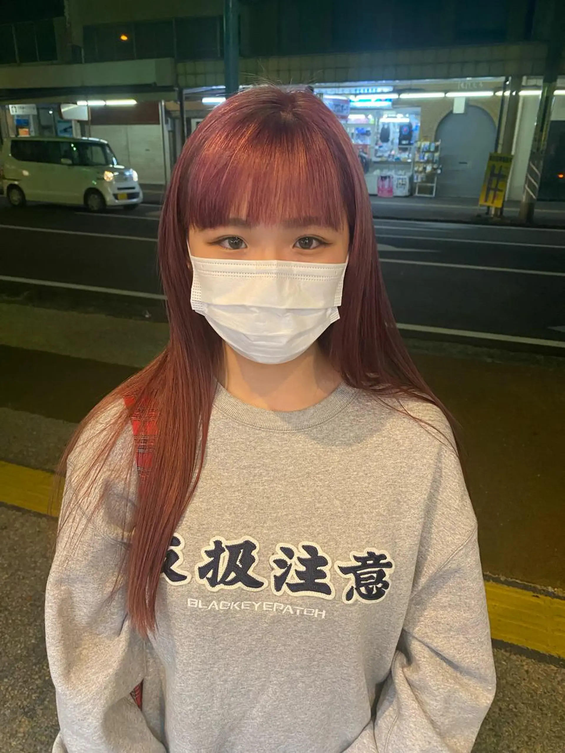 ロング カラー 木村 陽菜のヘアスタイル