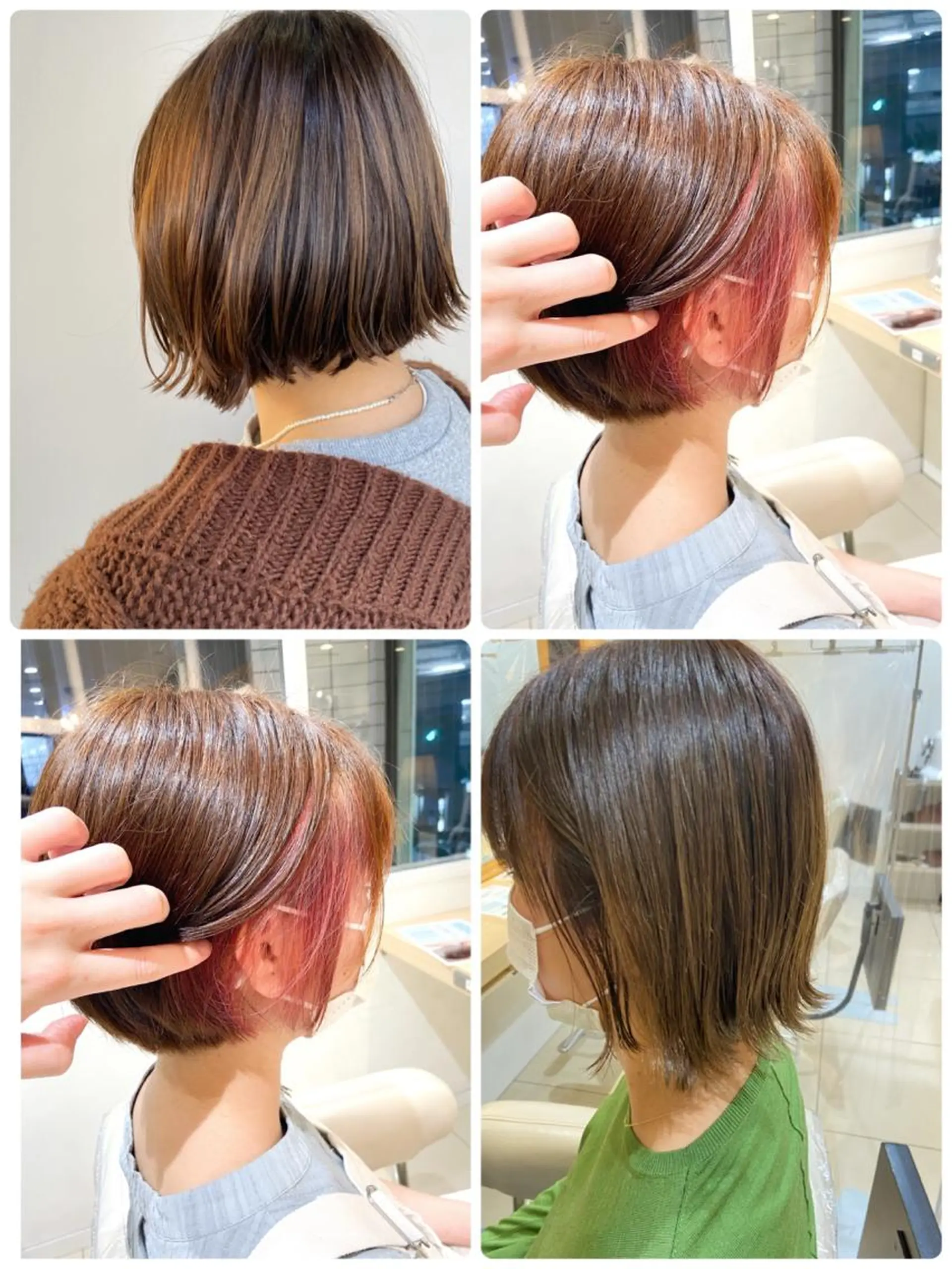 カラー 30代からの大人 ショートのヘアスタイル