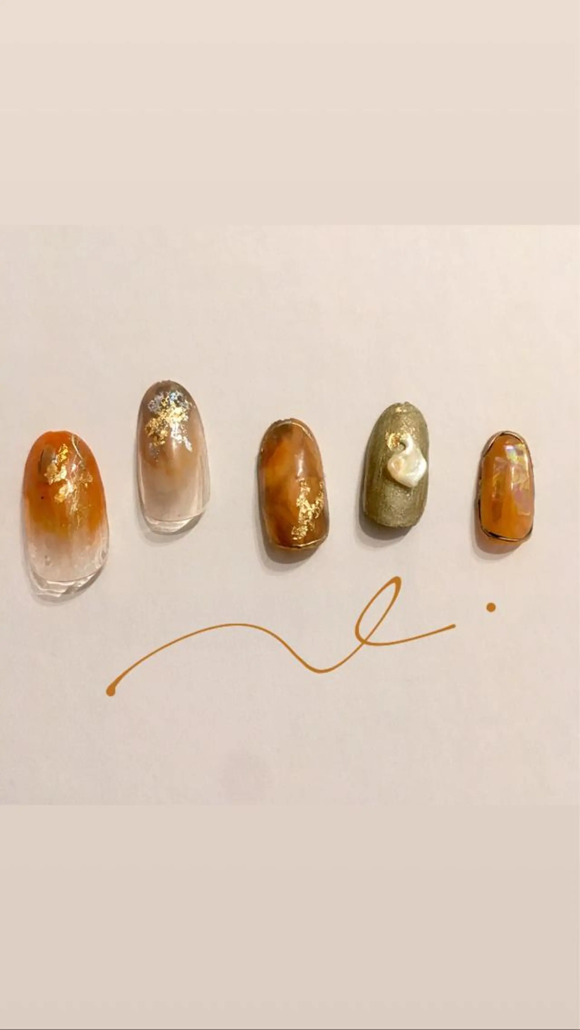 ネイル ブラウン nable.所属・栗林 実莉のネイルデザイン