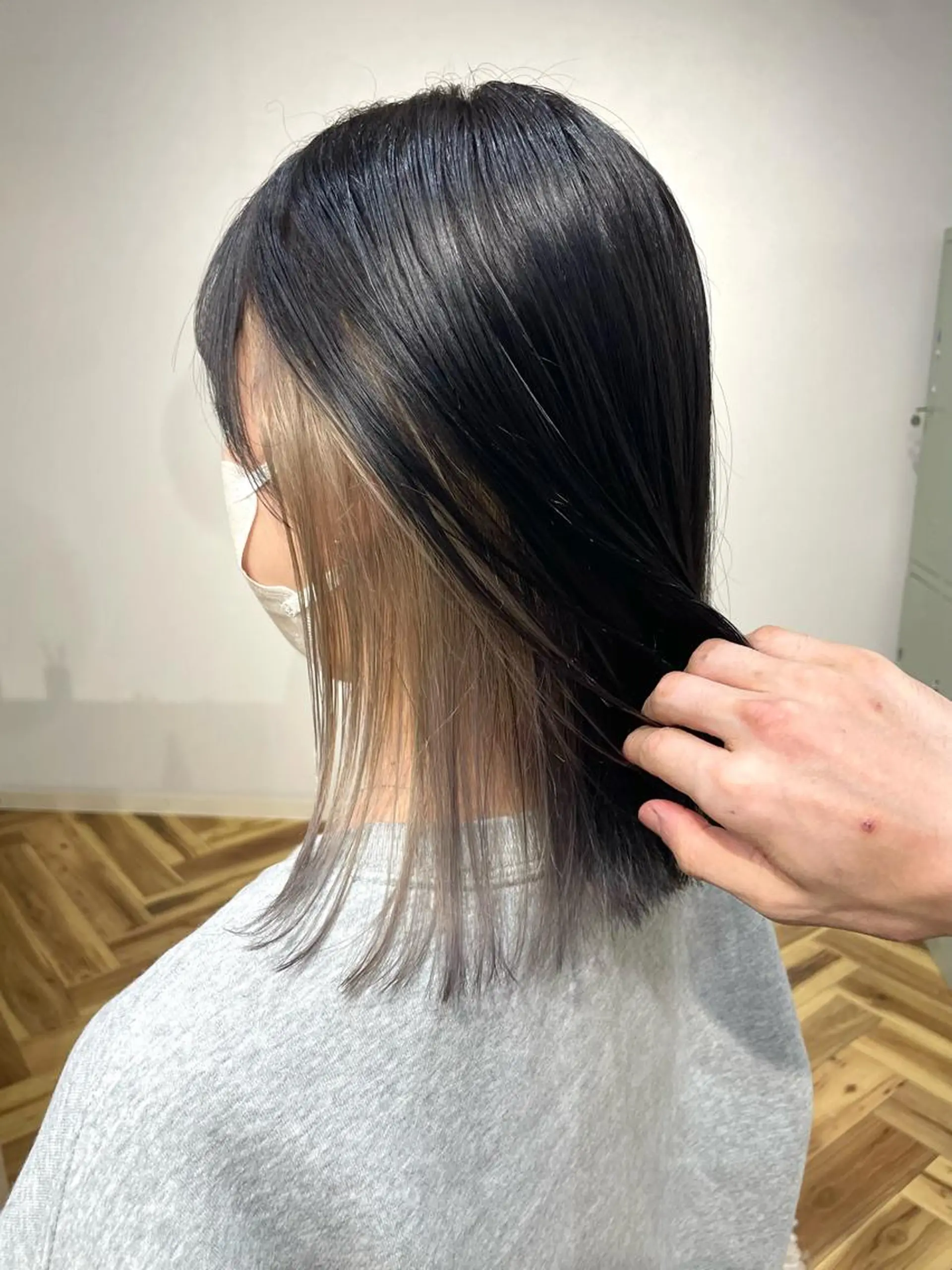 ミディアム カラー ヘアカラー lani hair salon所属・SHOTO ハイトー ン/デザインカラーのヘアスタイル