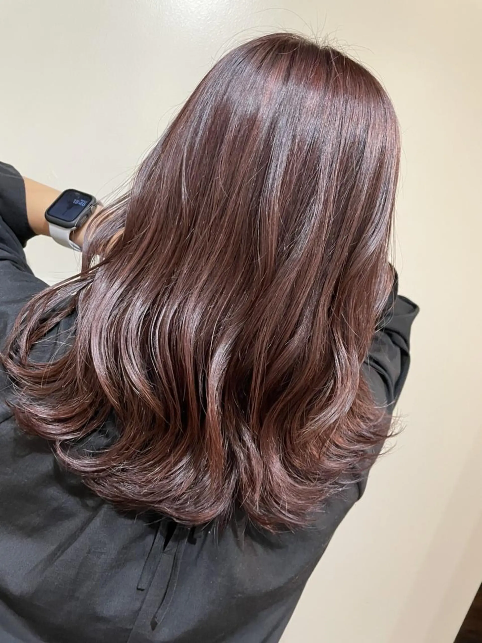 セミロング カラー ブラウンカラー ピンクカラー ピンクブラウン ヘアカラー トリートメント ハイトーン得意😍 FORのヘアスタイル