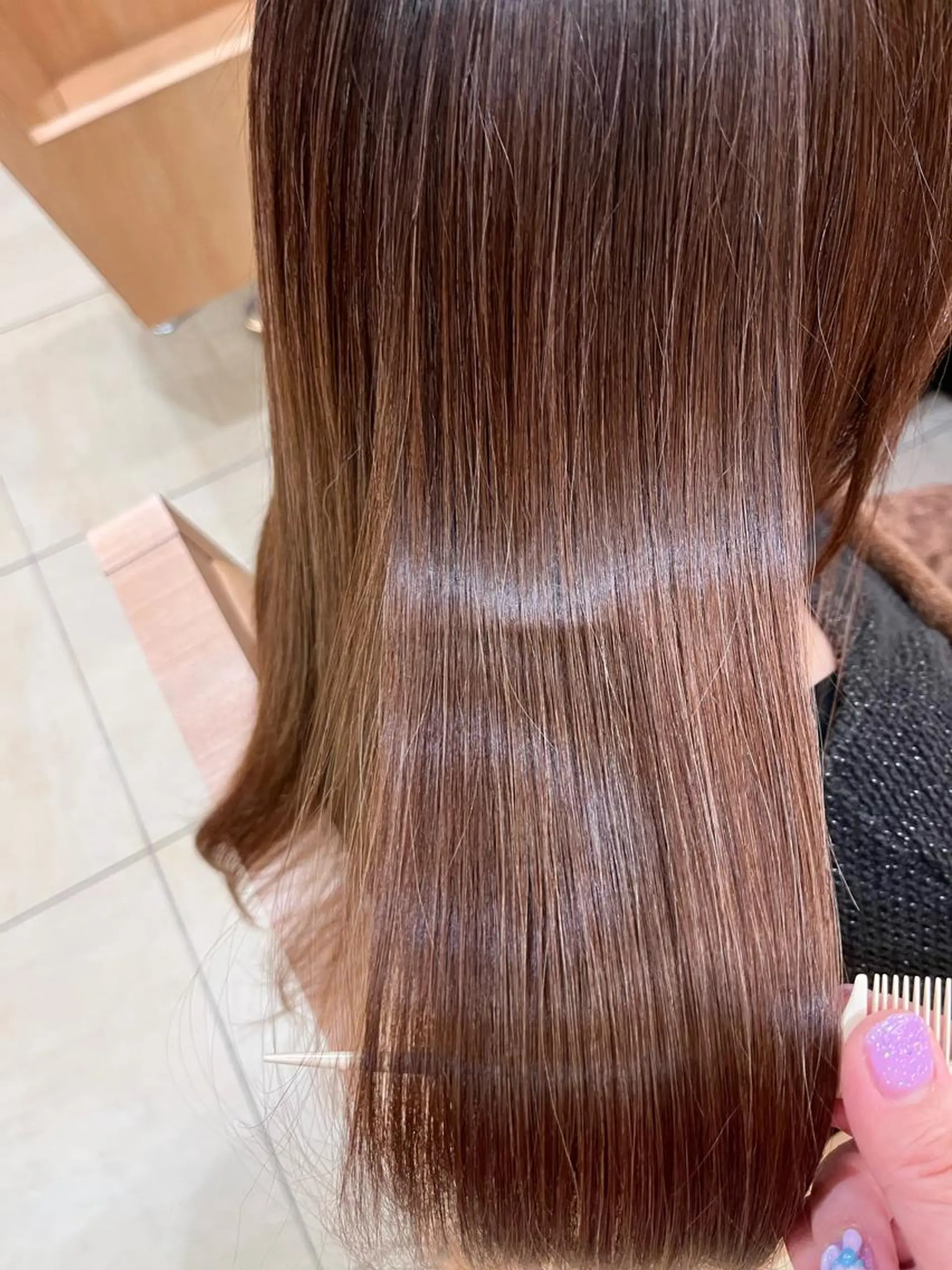 ロング 髪質改善 トリートメント カット ヘアカラー トリートメント ヘッドスパ 行川 由希子のヘアスタイル