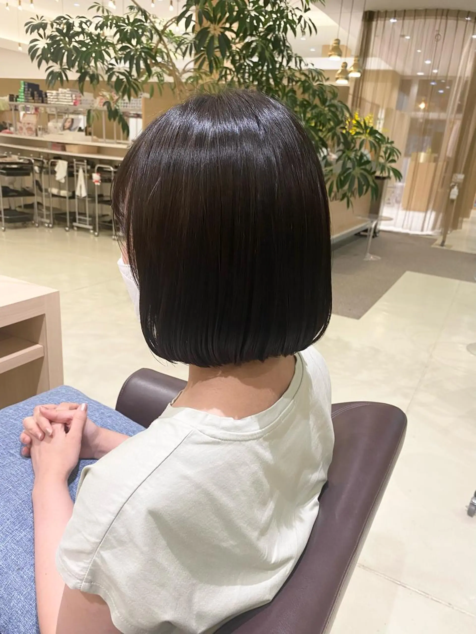 ミディアム カラー ボブ カット ヘアカラー みやび🫧髪質改善 🫧透明感カラー🫧のヘアスタイル