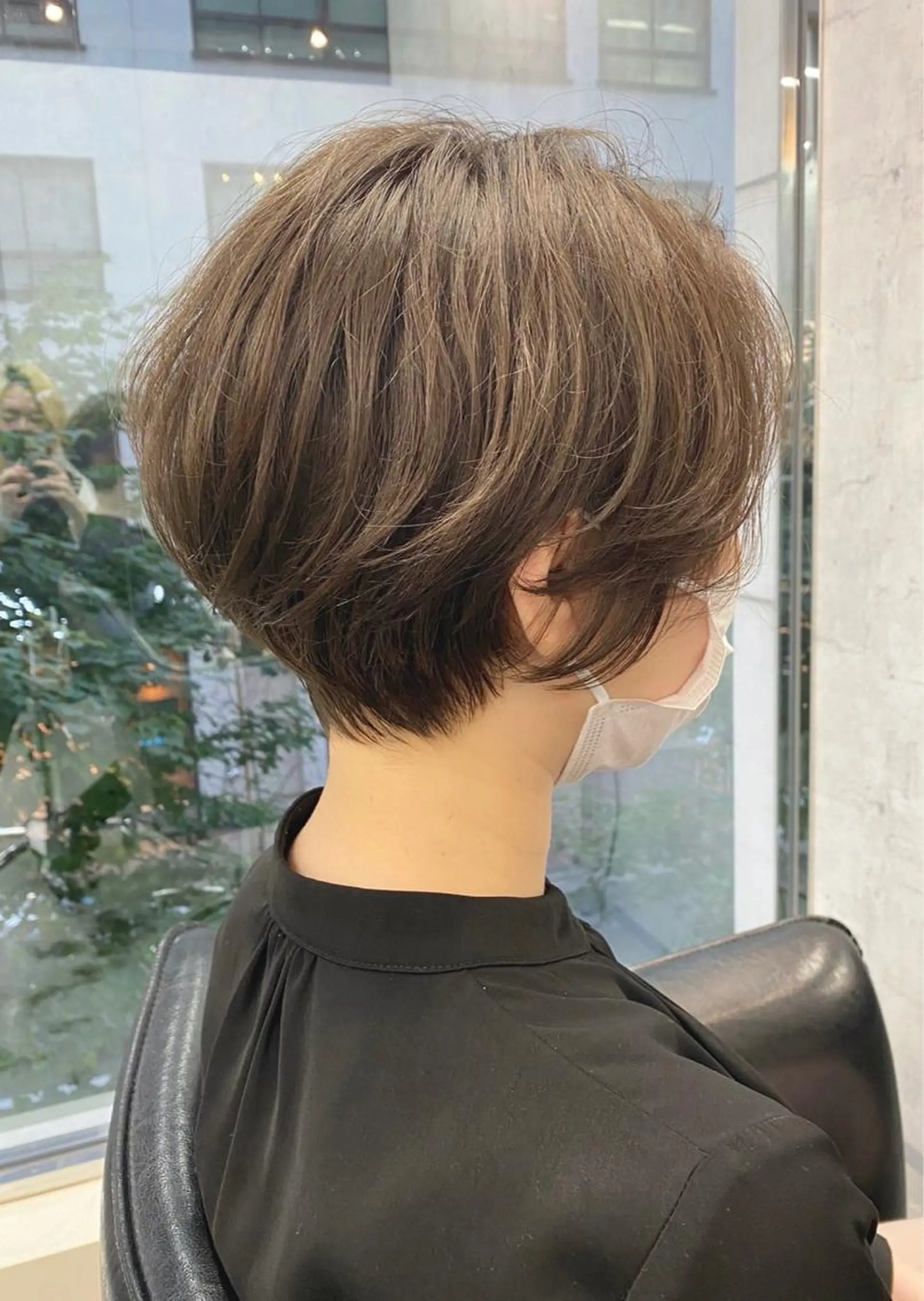 ショート カラー パーマ ヘアアレンジ メンズ キッズ ネイル マツエク・マツパ カット ヘアカラー トリートメント modek's tokyo所属・ショートボブデザイン ☺︎shunのヘアスタイル