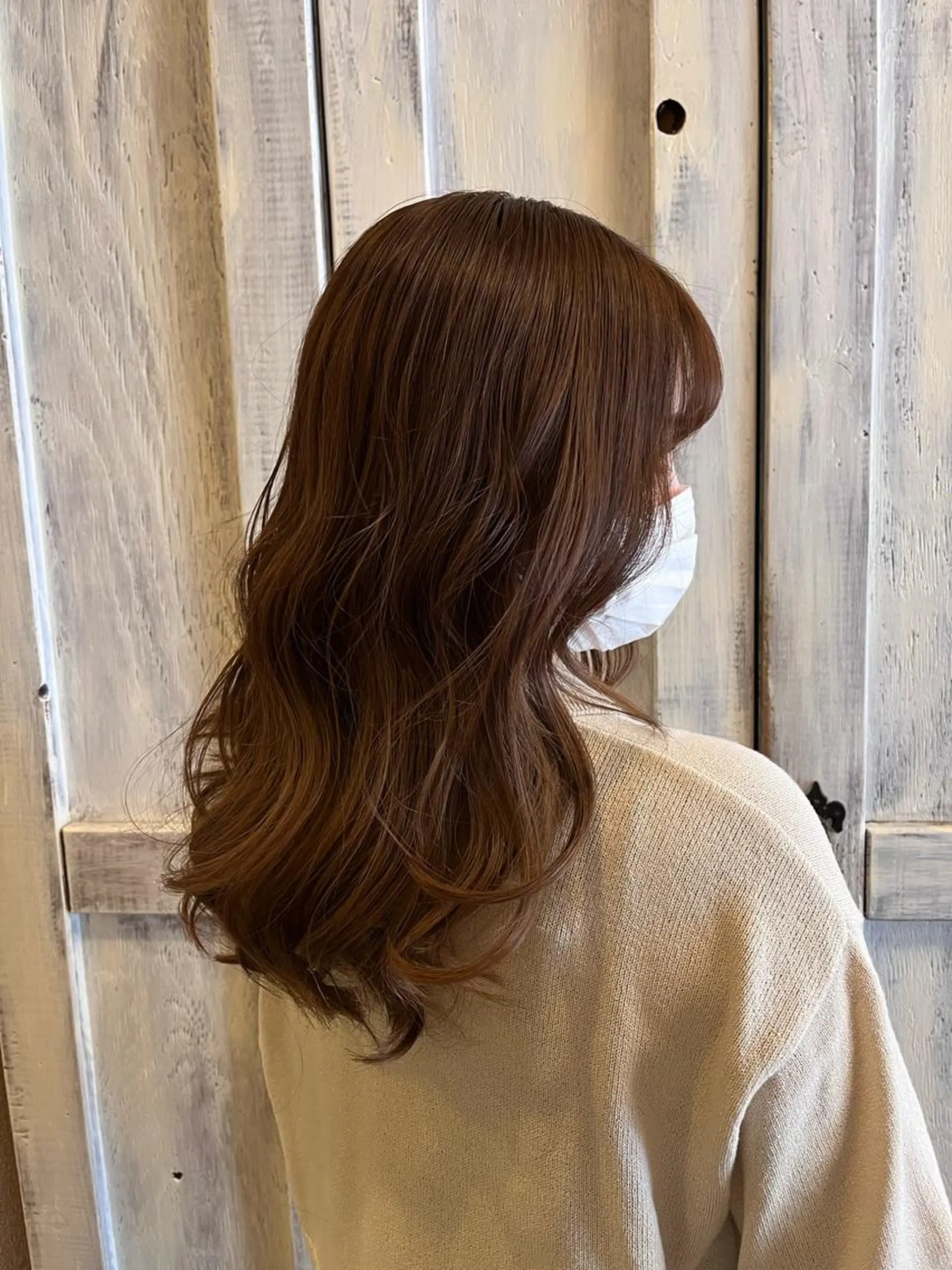 セミロング カラー ベージュカラー 🤍🌫️諸里 ひよ🌫️🤍のヘアスタイル
