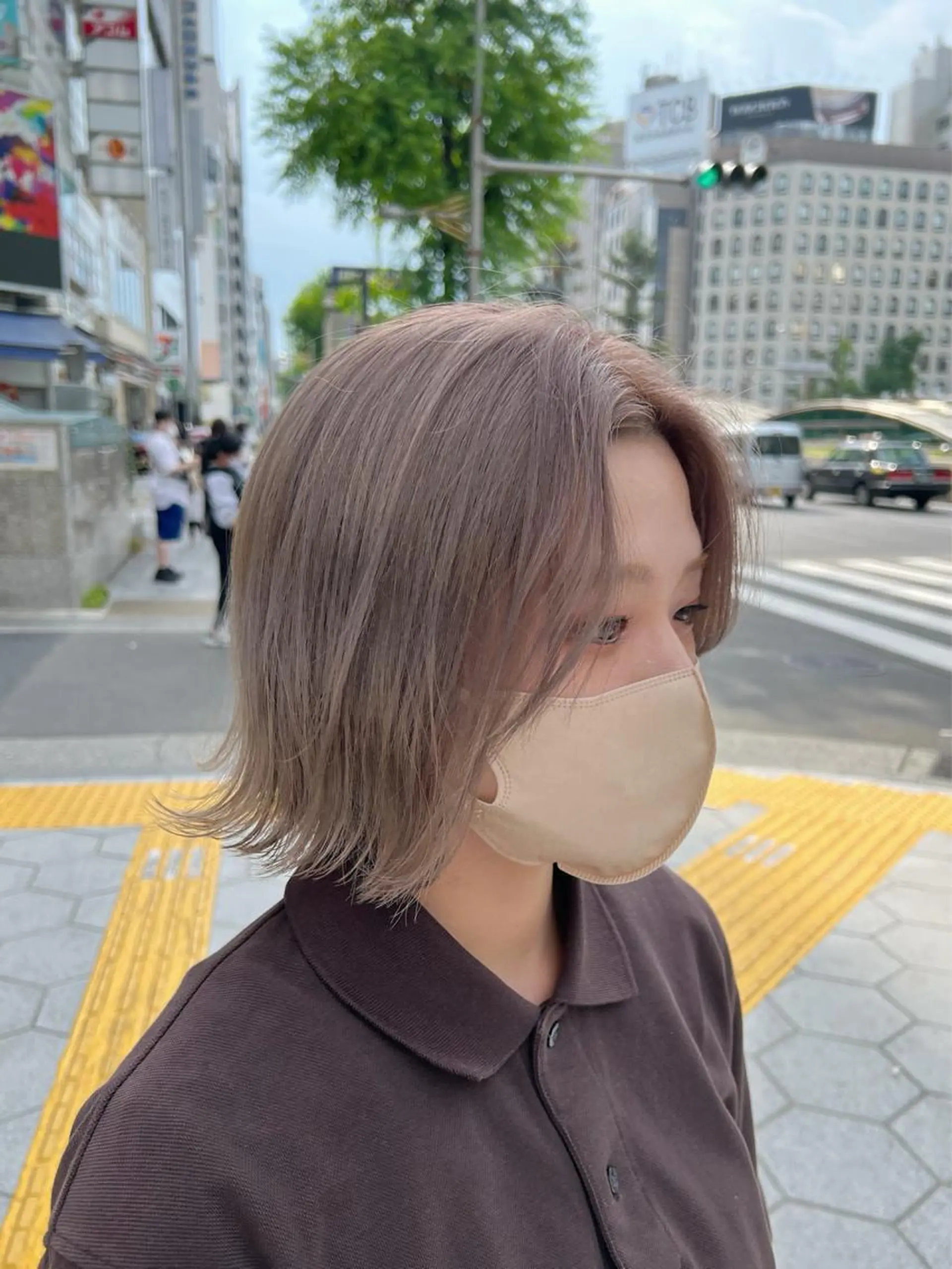 ショート カラー le'a所属・谷町/Le'a /竹原しおなのヘアスタイル