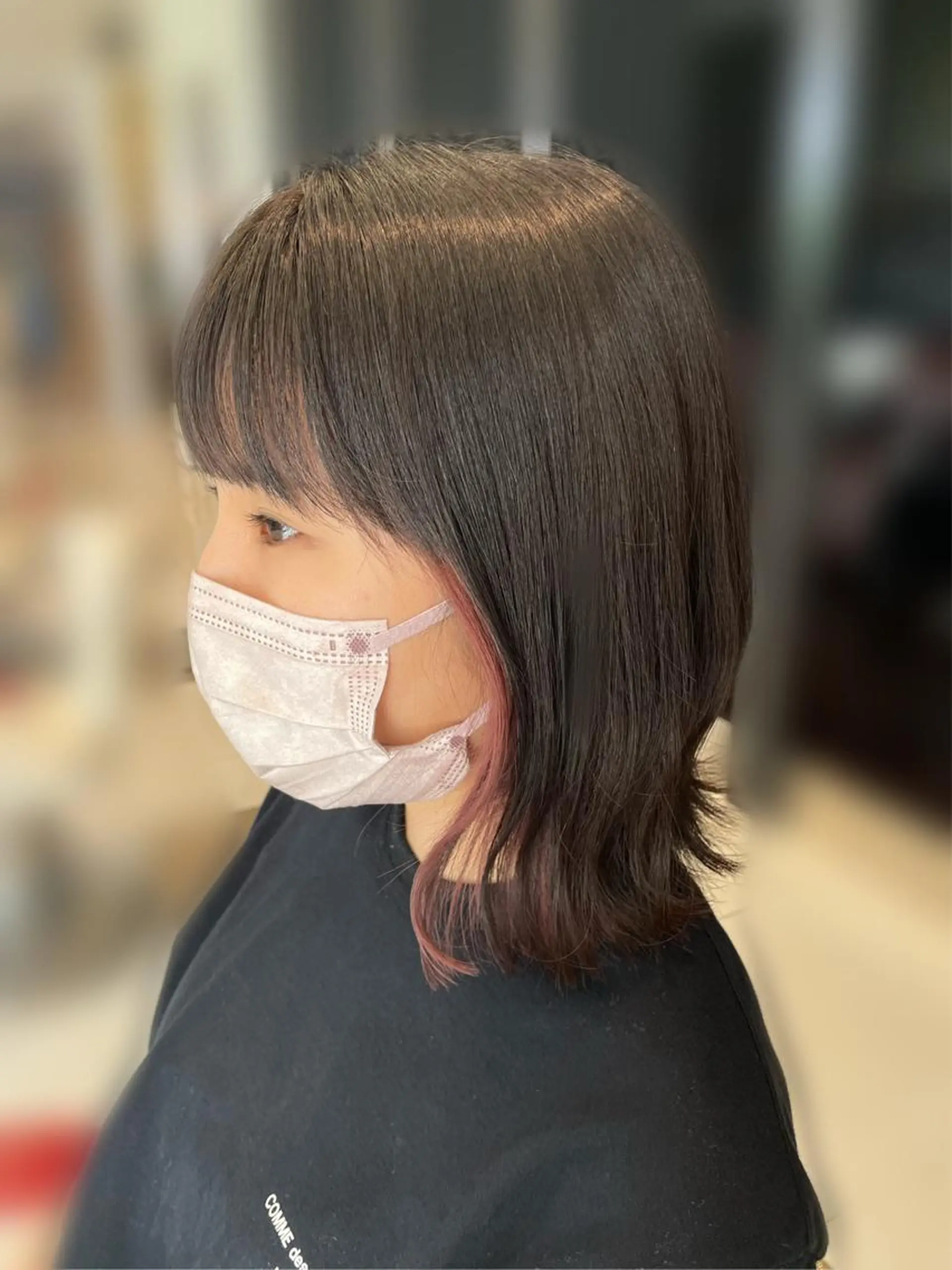 ミディアム カラー KANGOLSALON 富山セントラル所属・松井 亜美のヘアスタイル