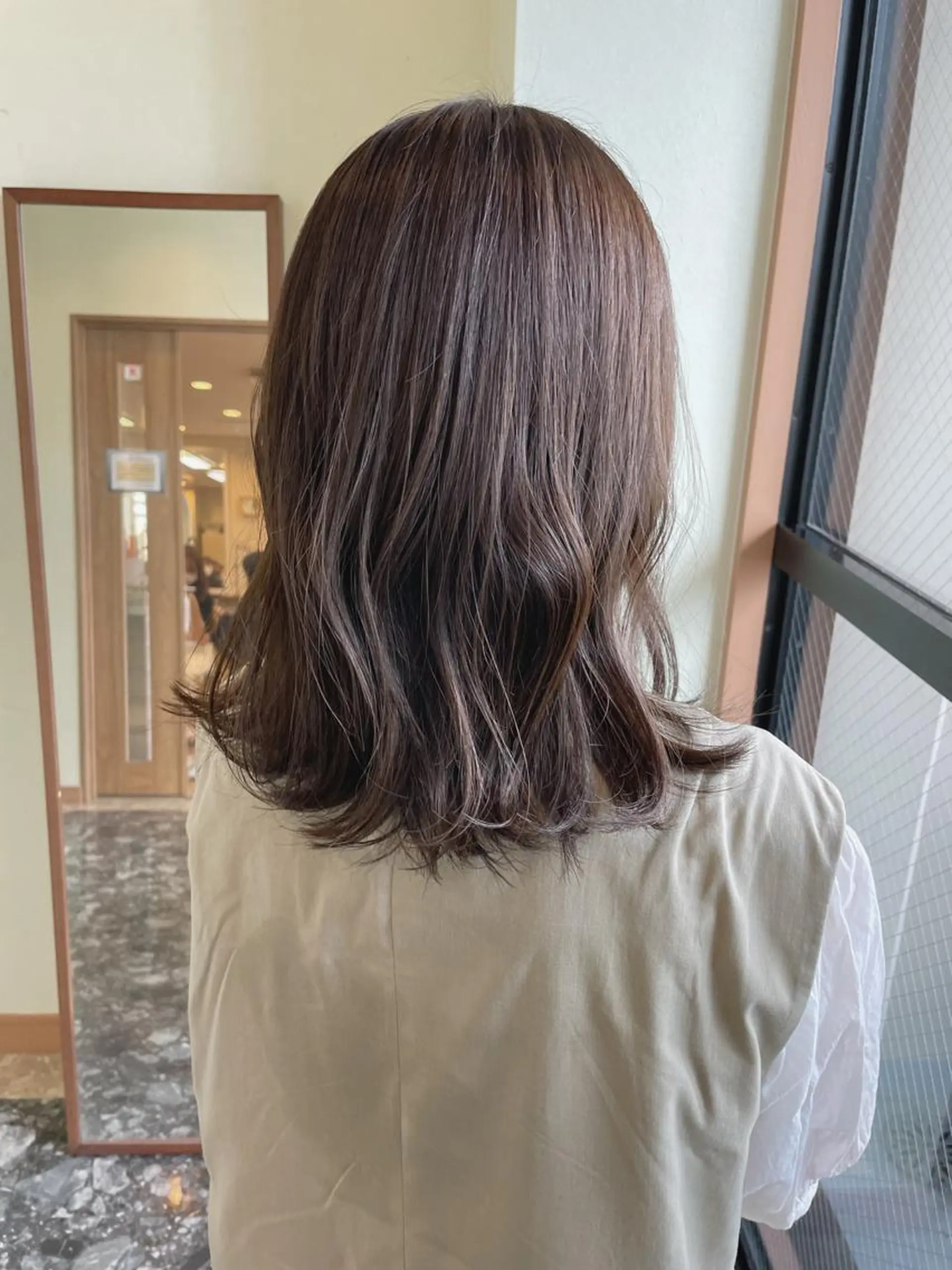 セミロング カラー ベージュカラー 髪質改善とカラー特化 ✨Hito.nowaのヘアスタイル