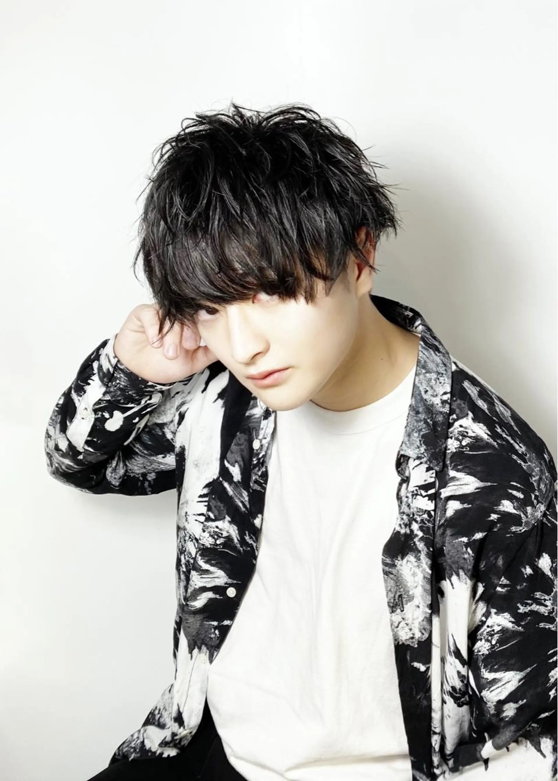 ショート パーマ メンズ カット ヘアカラー パーマ 大橋 拓巳のヘアスタイル