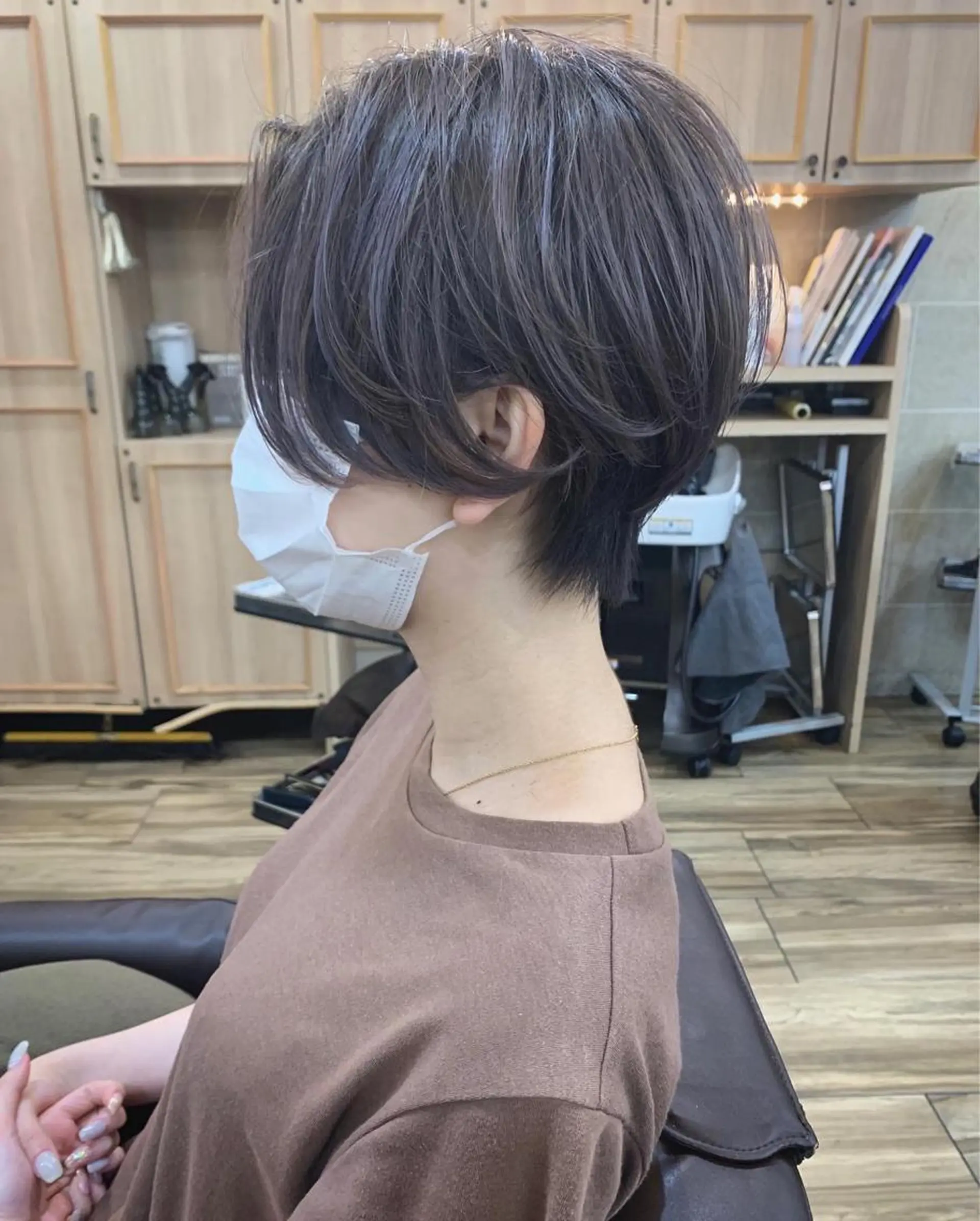 ショート ハンサムショート ハイライト ショートヘア カット ヘアカラー トリートメント 平尾 拓也のヘアスタイル