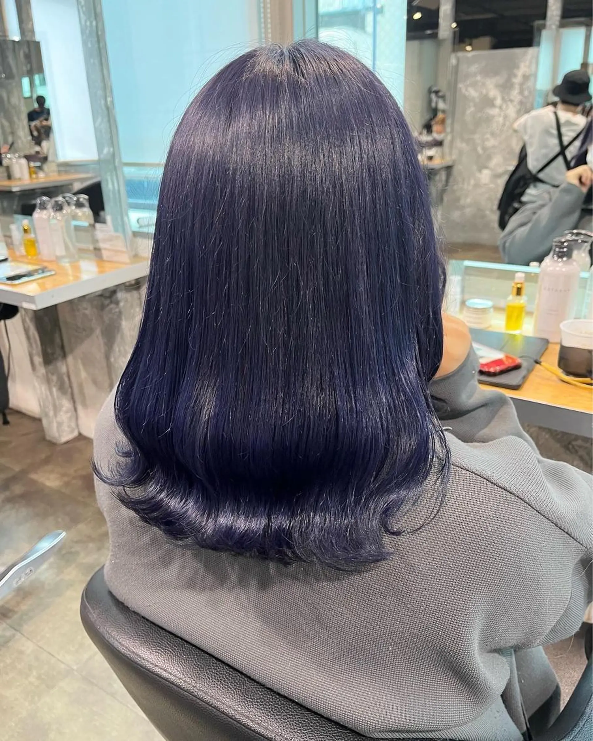 セミロング ヘアカラー トリートメント ヘッドスパ ヘアセット I S所属・🌿透明感カラー 縮毛矯正✨かずきのヘアスタイル