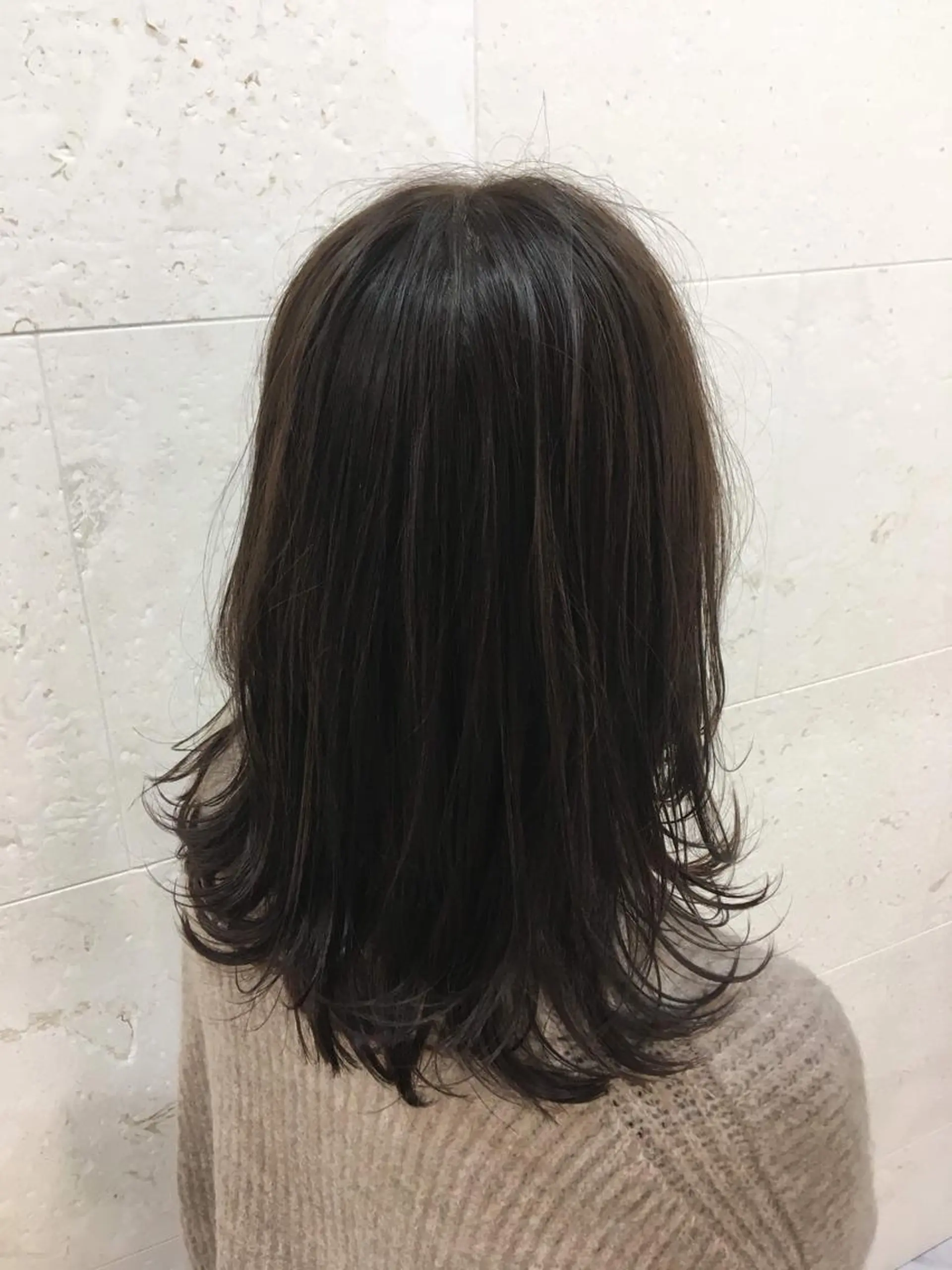 セミロング カラー アディクシーカラー トリートメント カット ヘアカラー トリートメント 斉藤 貴也のヘアスタイル
