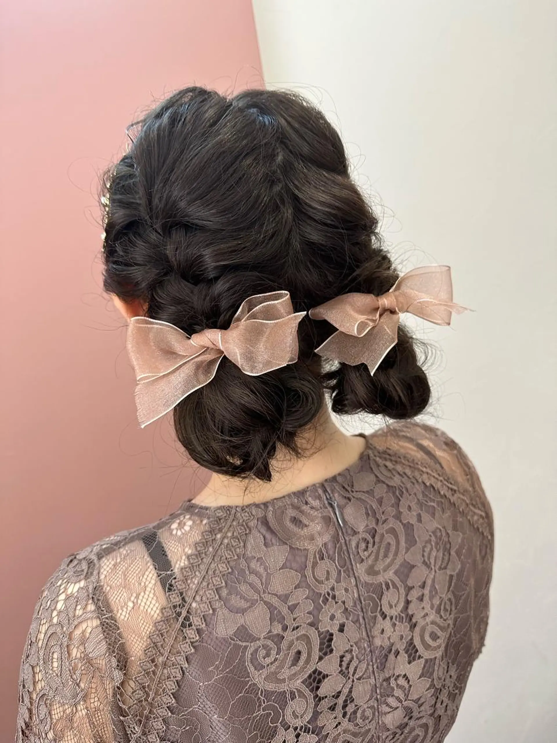 ロング ヘアアレンジ 編みこみ ヘアセット pep所属・pep natsumiのヘアスタイル