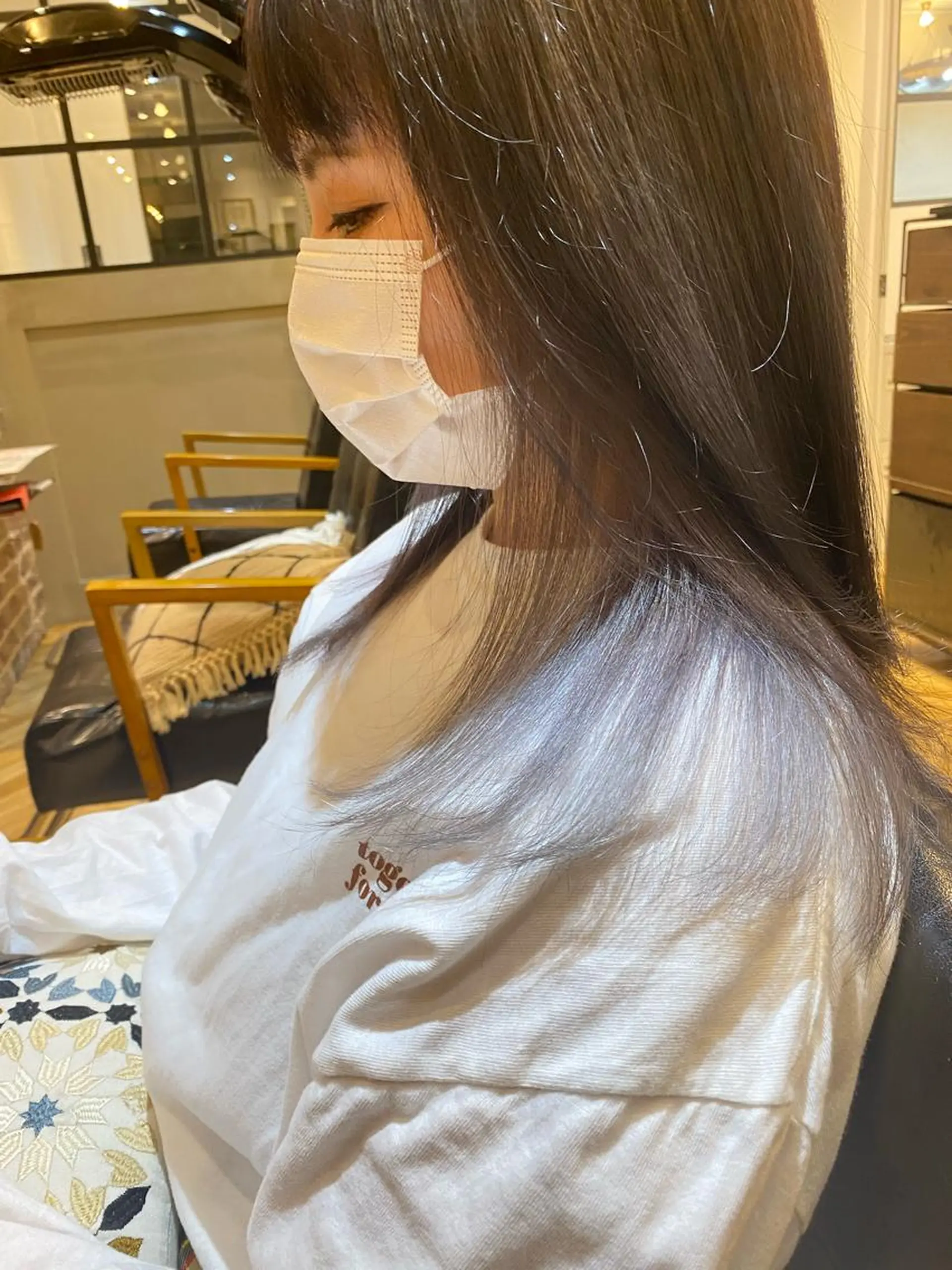 セミロング カット ヘアカラー 大内田 凌馬のヘアスタイル