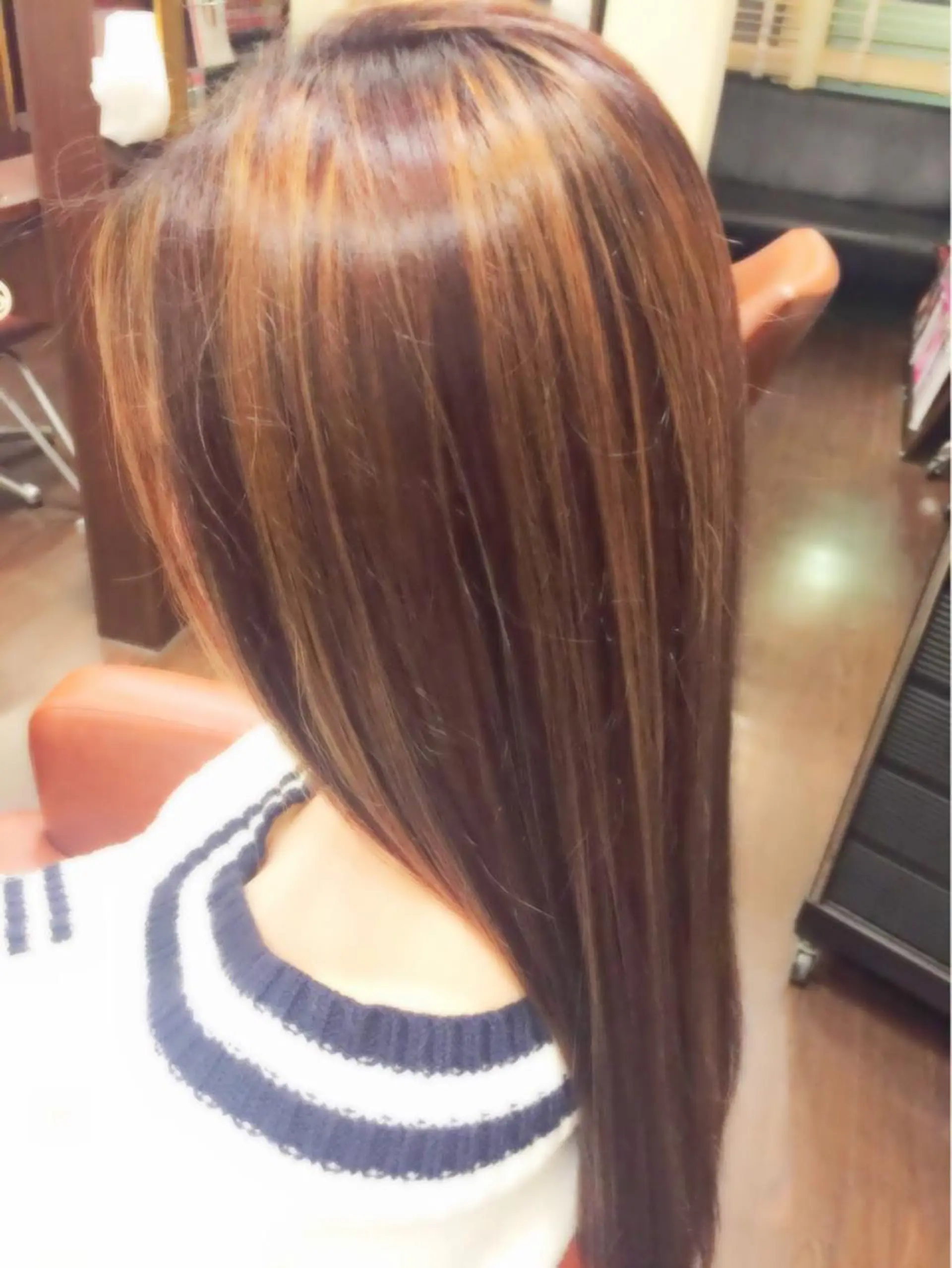 ロング カラー ハイライトカラー ハイライト 代表　YUKI ☆のヘアスタイル