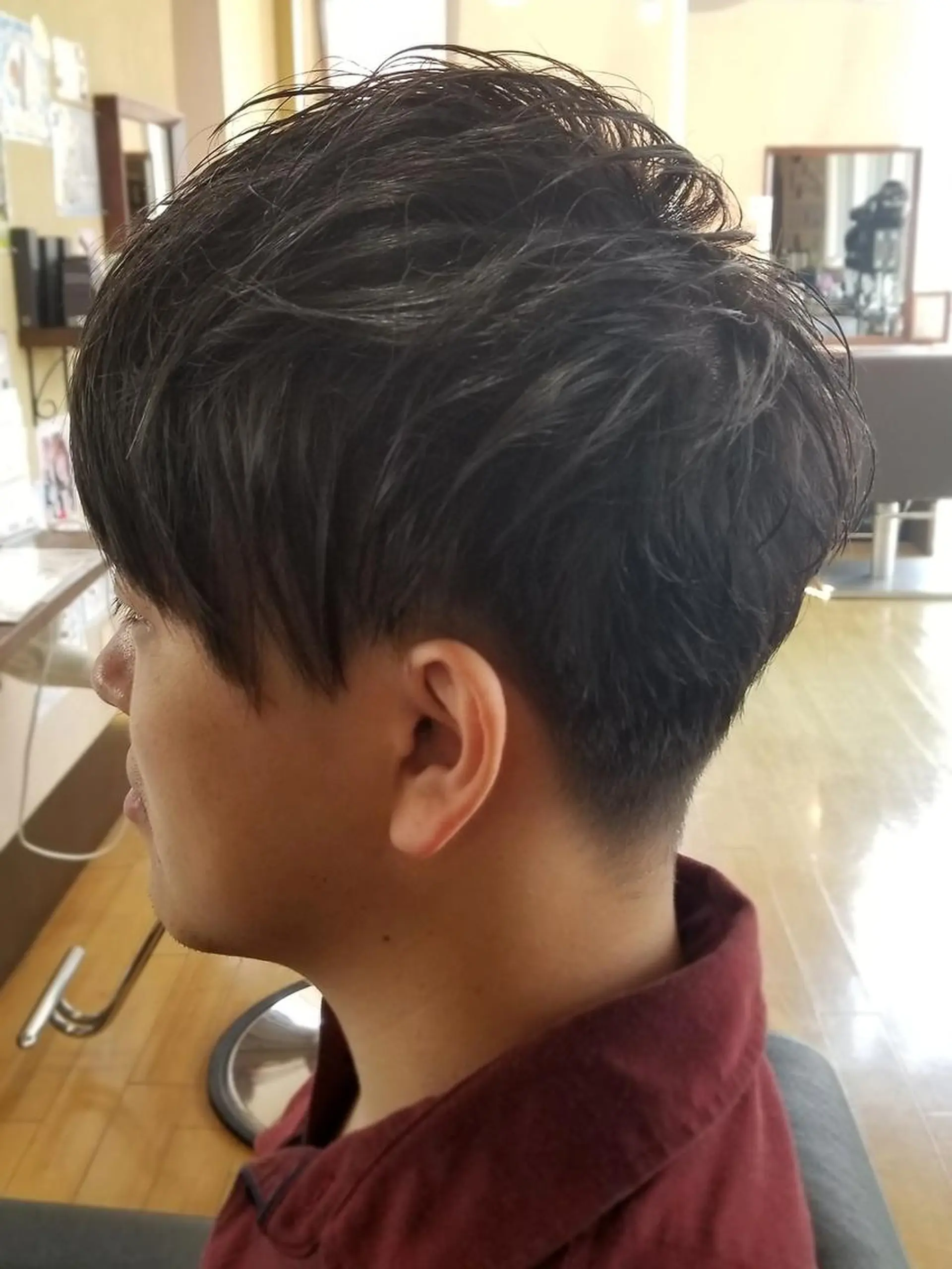 ショート メンズ カット 縮毛矯正 トリートメント パピヨンロゼ ケイのヘアスタイル