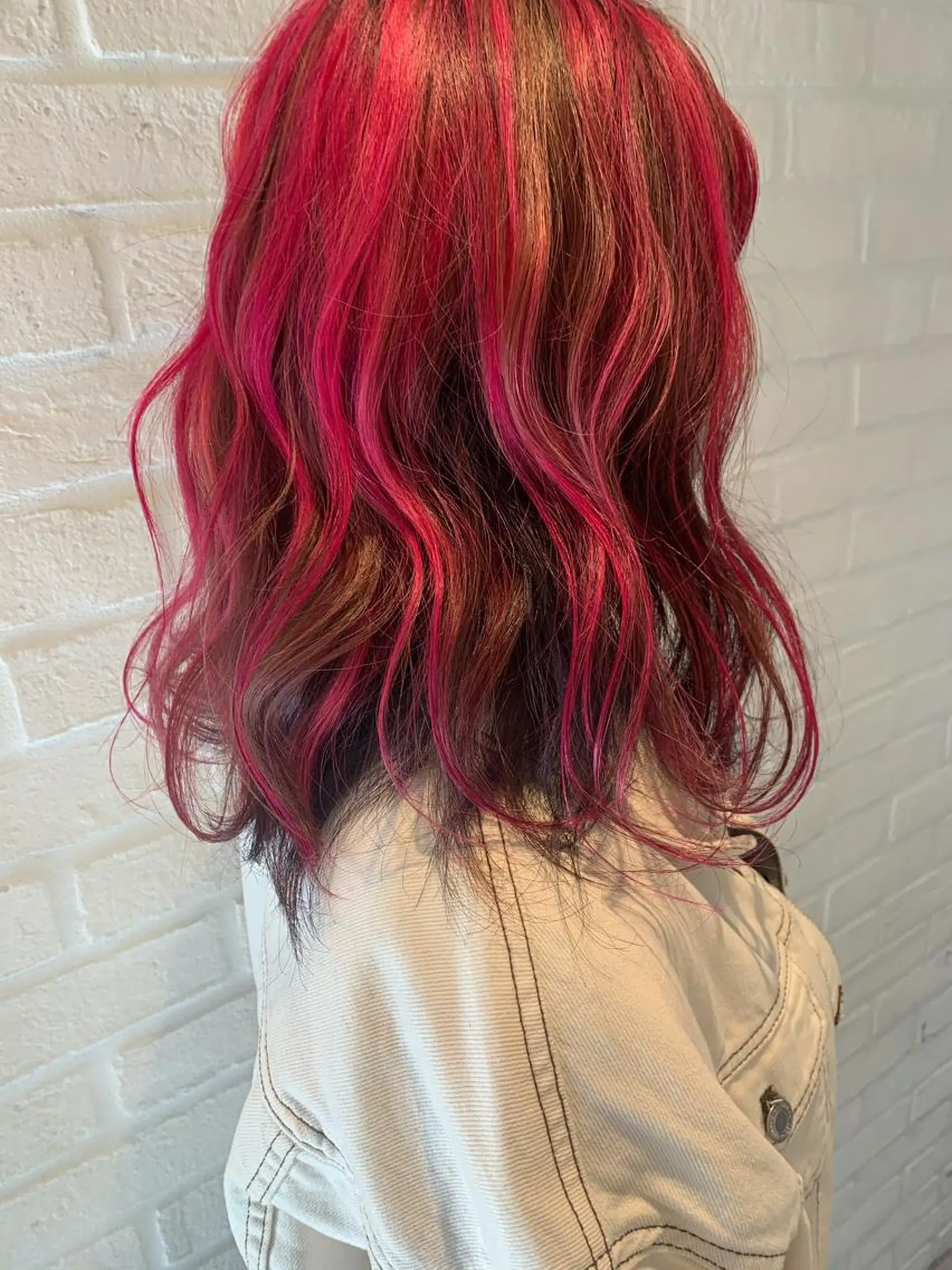 ミディアム カラー ハイライトカラー ハイライト ヘアカラー トリートメント 💛丁寧さNo.🥇 🧸片山智裕💛のヘアスタイル