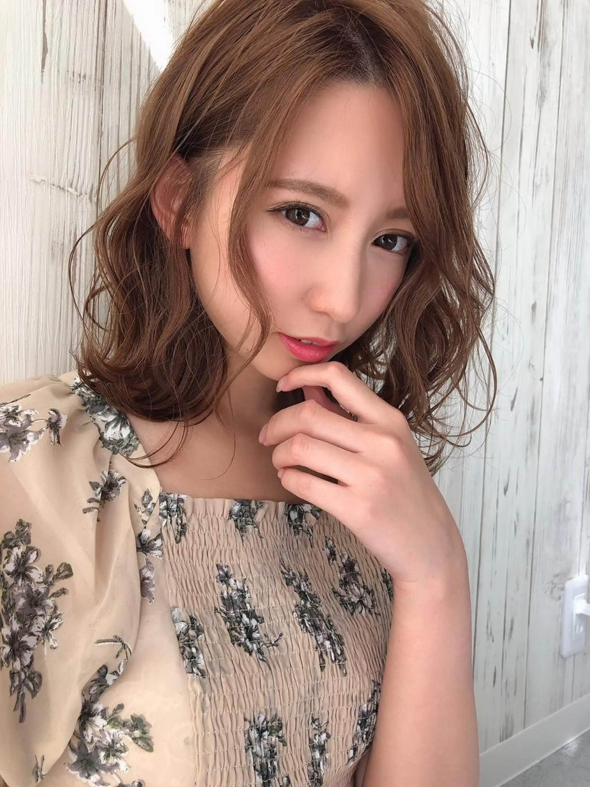 ミディアム カラー ルービック 奈良のヘアスタイル