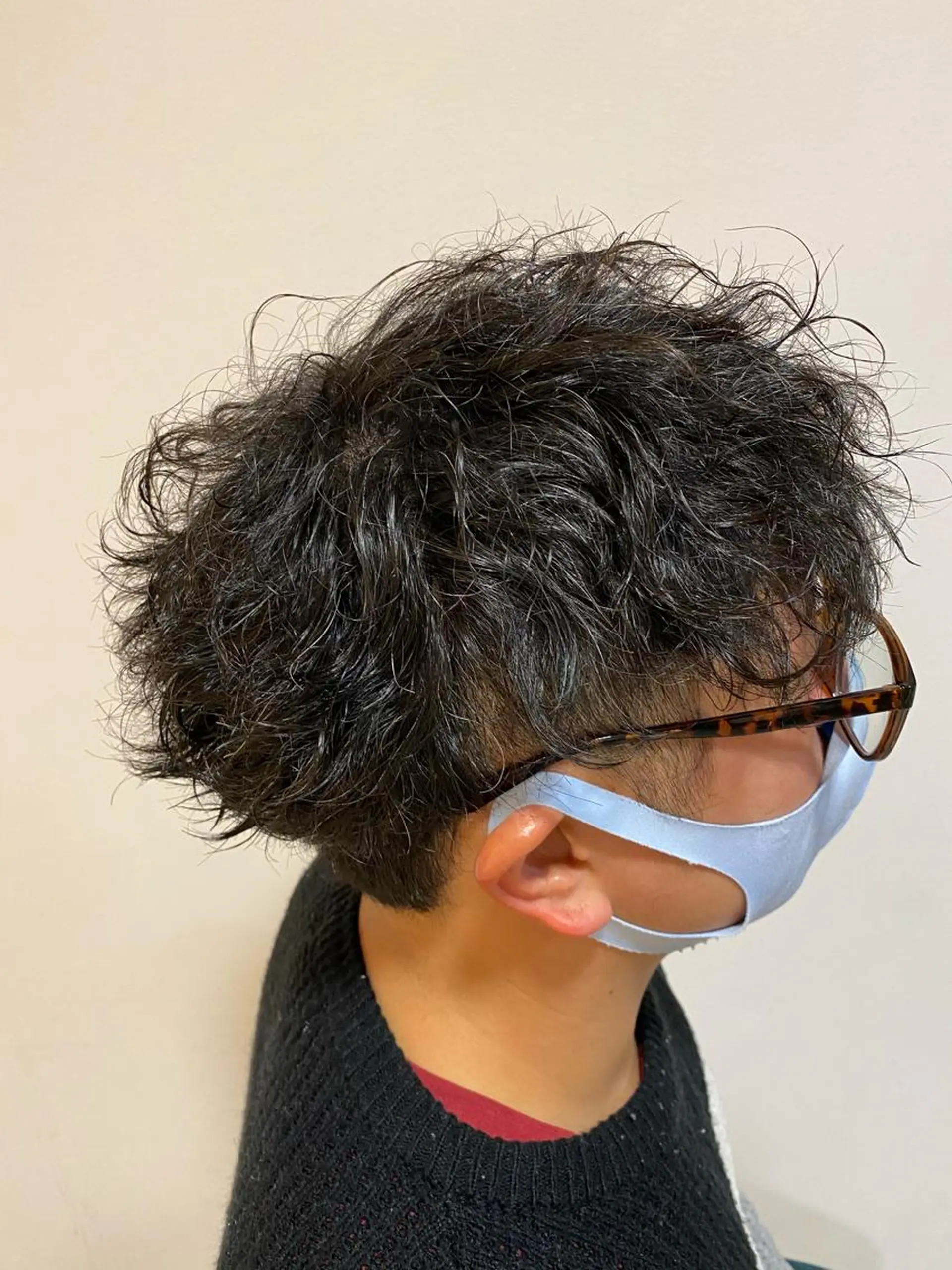 ミディアム パーマ メンズ 柳澤 和也のヘアスタイル