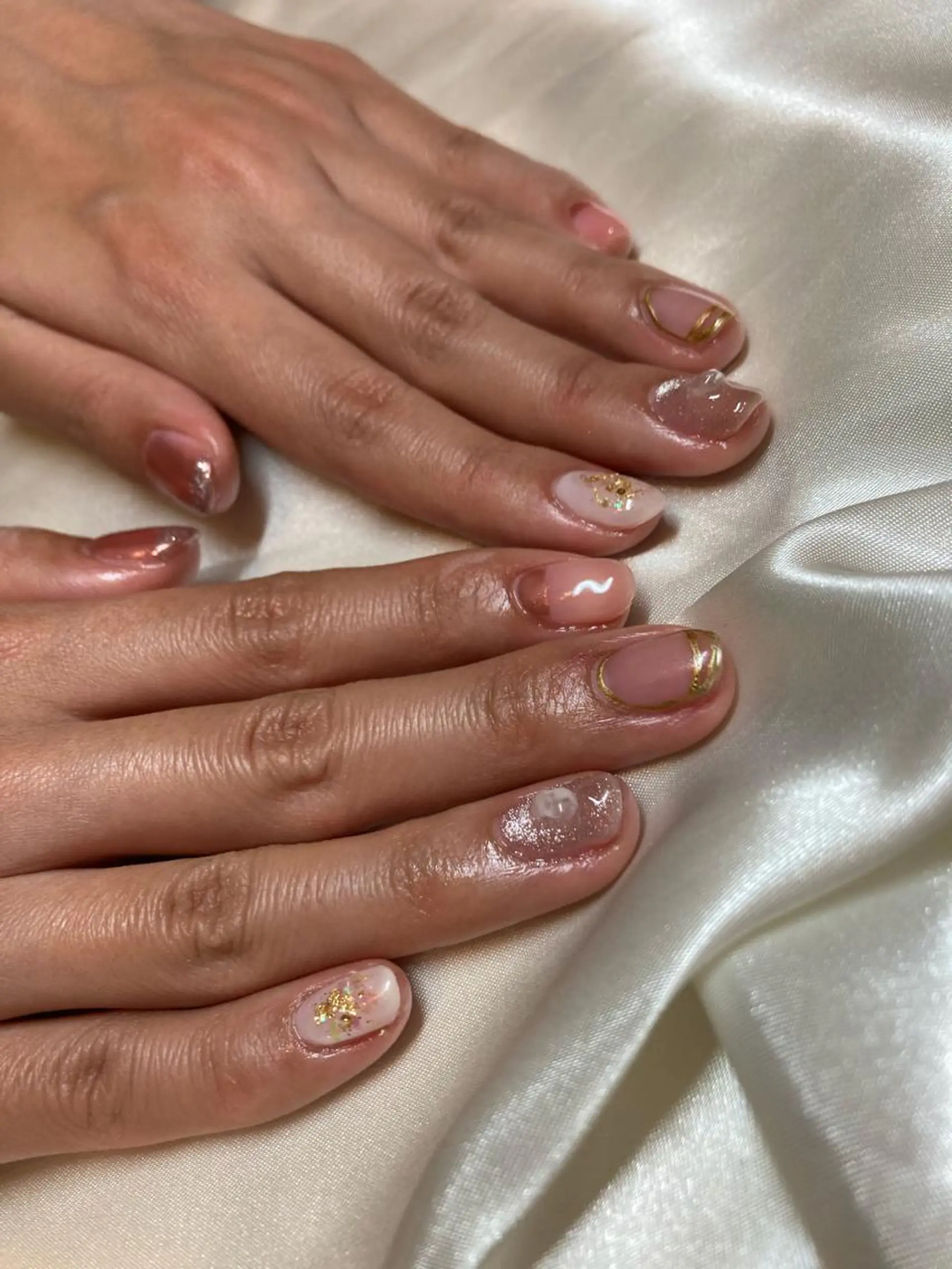 ネイル ミルフィーユ /Tomoeのネイルデザイン