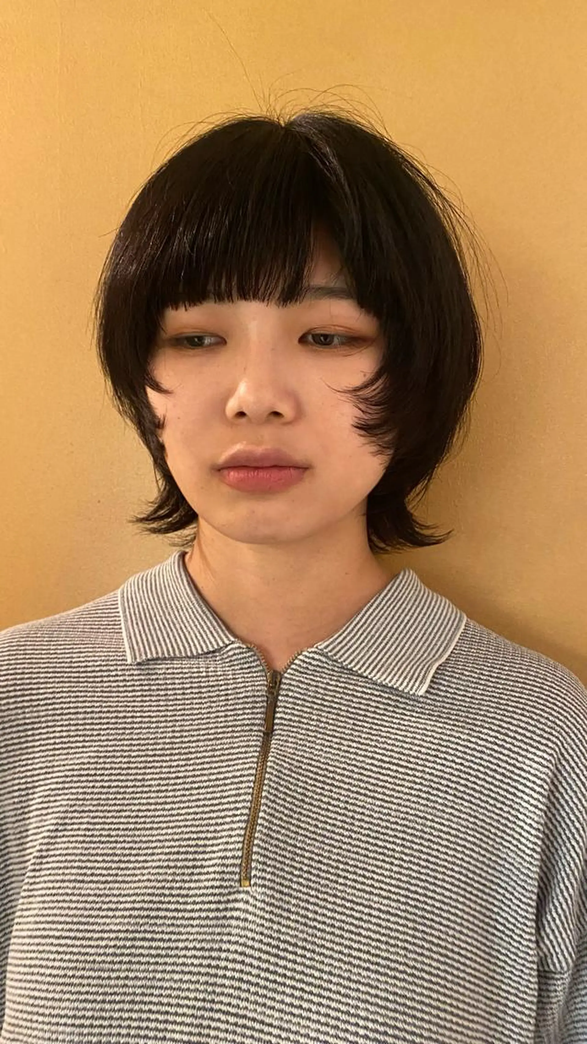 ミディアム ウルフカット Aust hair Stella新宿所属・Yuki☺︎パーマ レイヤーカットウルフのヘアスタイル