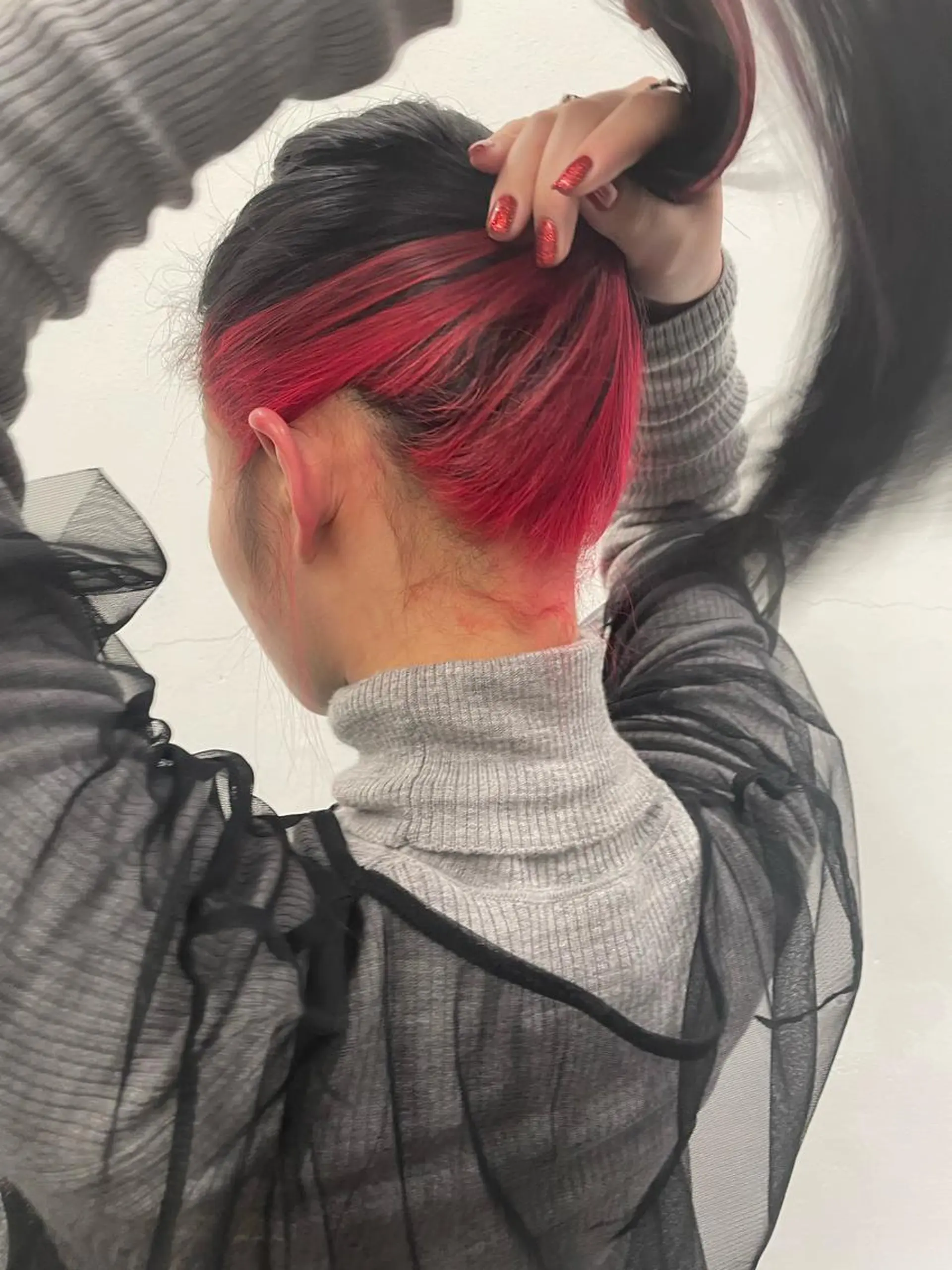 ロング カラー RYUEI メンズカット/パーマのヘアスタイル
