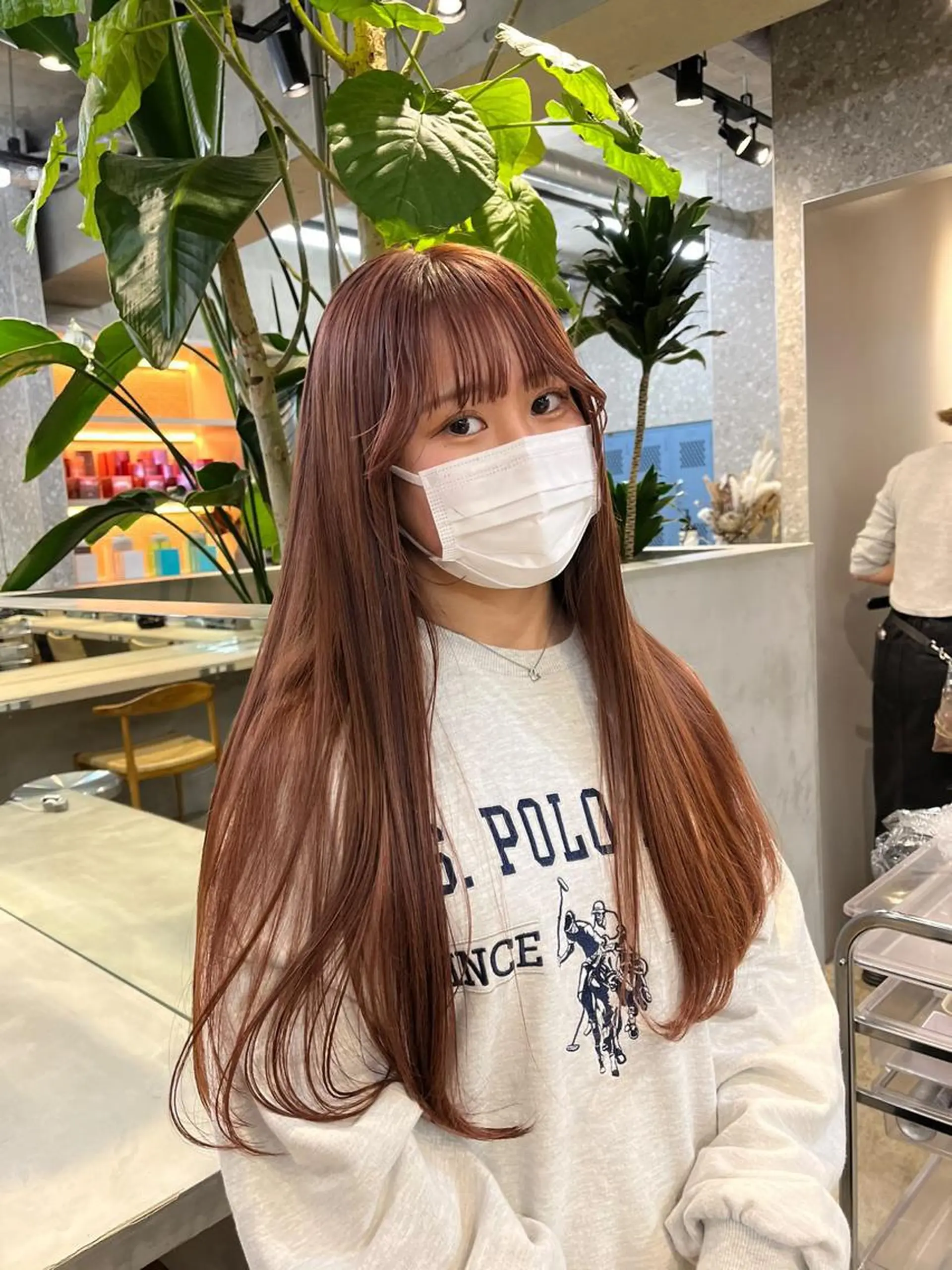 ロング カラー ブラウンカラー ピンクカラー ピンクブラウン soigné所属・カットモデル募集 /RIO🩰のヘアスタイル