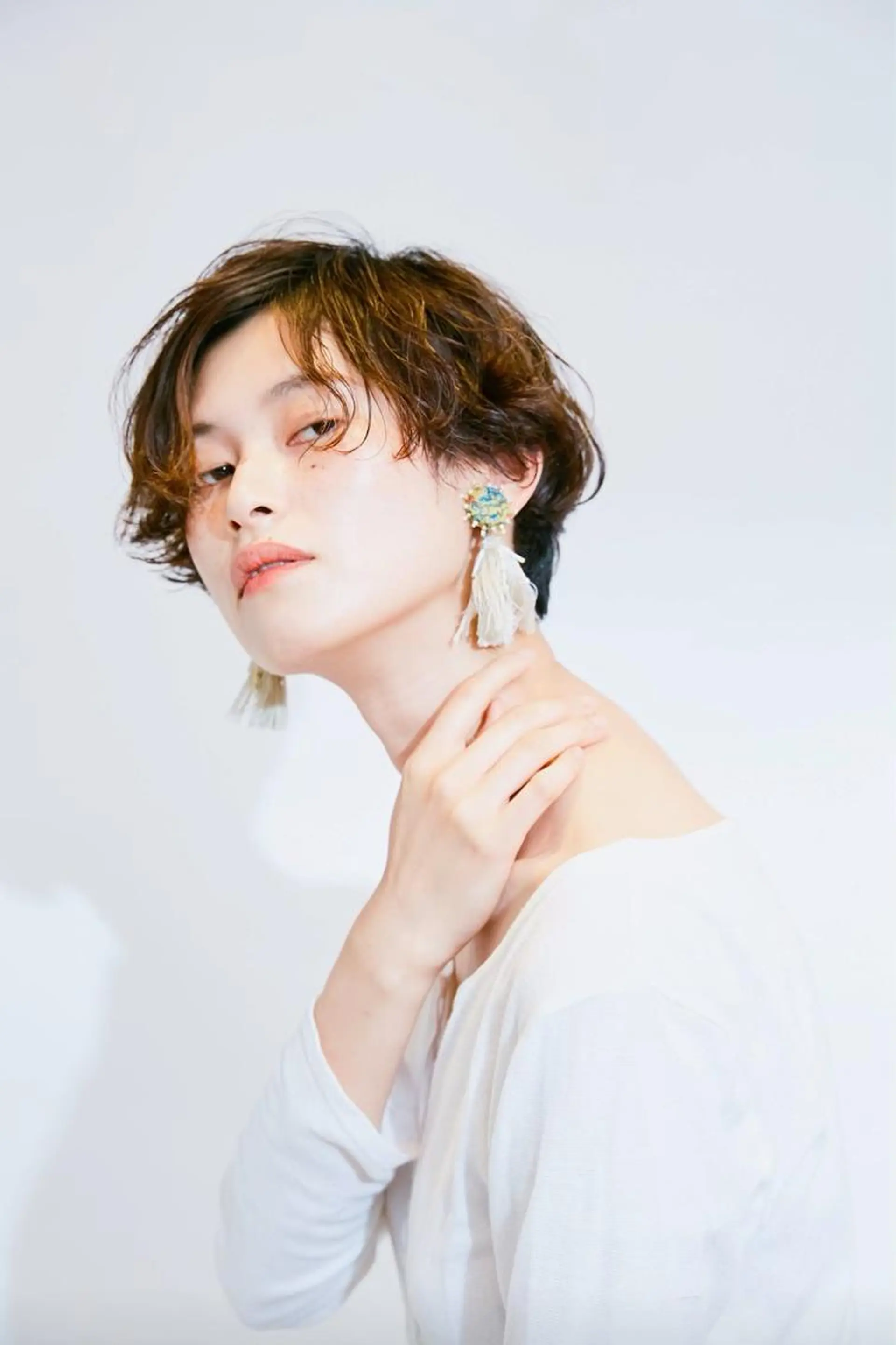 ショート カラー パーマ カット ヘアカラー トリートメント la fith所属・rico_by ヘアとアイブロウのヘアスタイル