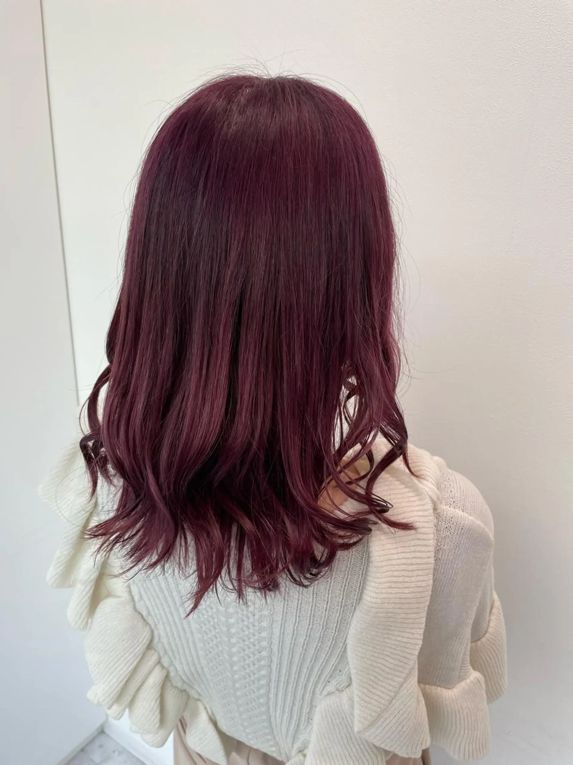 セミロング カラー 乾かすだけで美髪✨ 髪質改善専門/鈴木遼のヘアスタイル