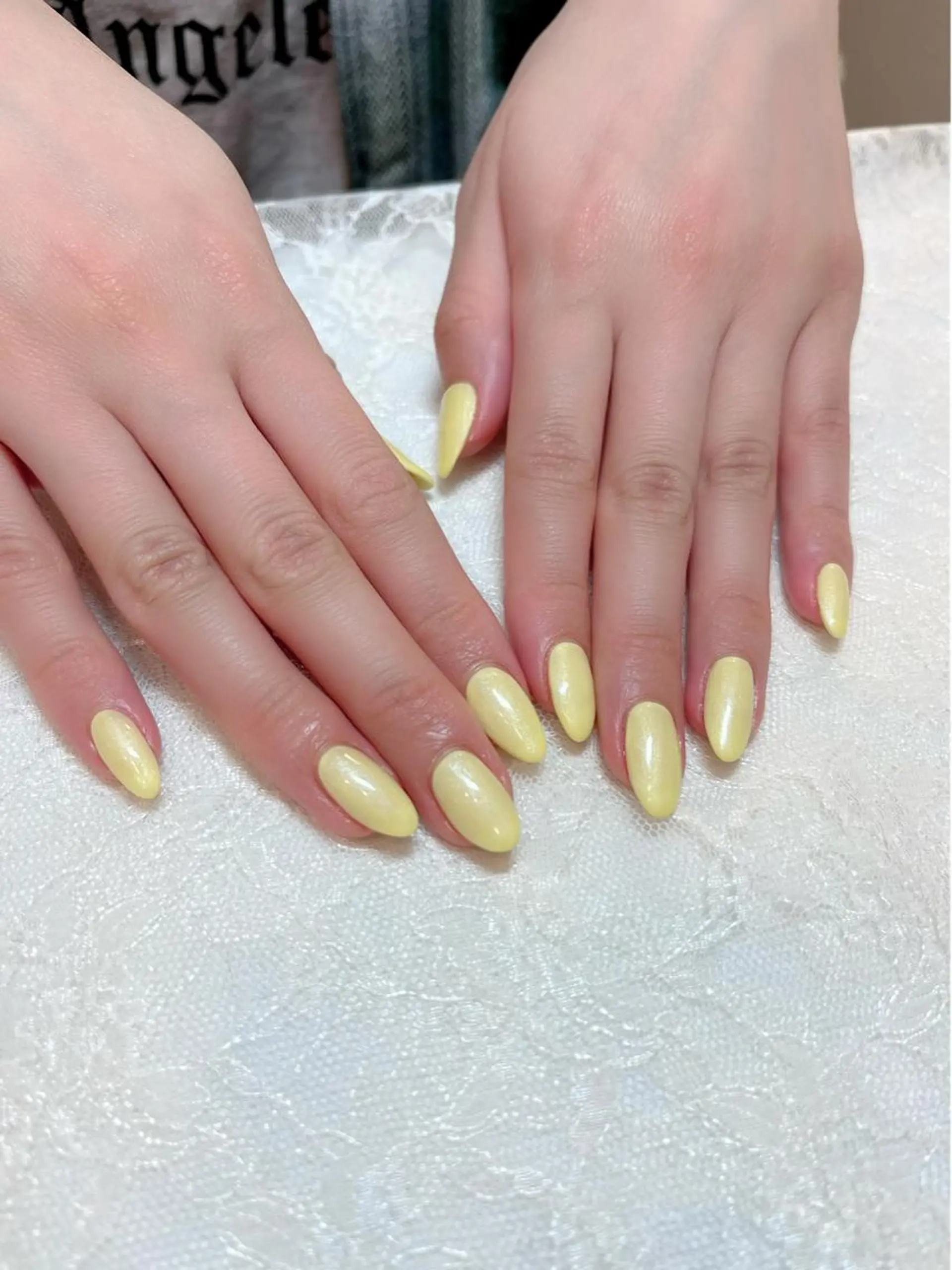ネイル 黄色 ハンドネイル aoinail所属・aoi nailのネイルデザイン