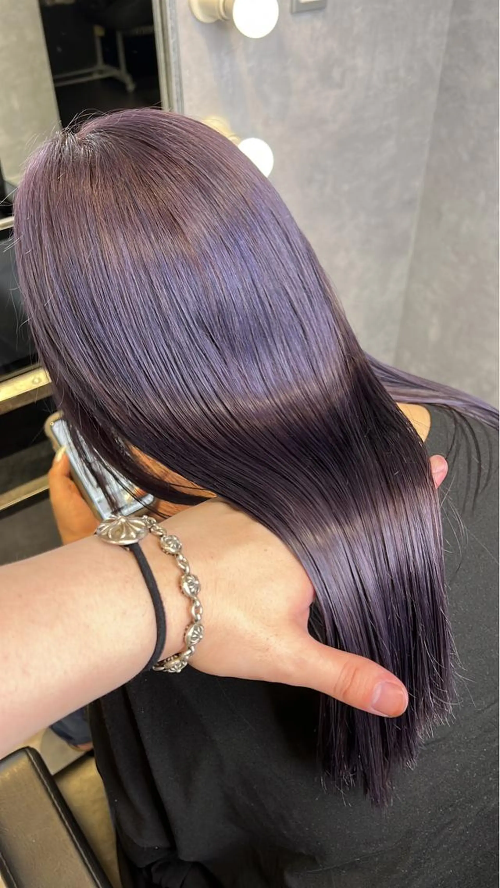 ミディアム カラー mimiiy梅田 中崎町ハイトーンのヘアスタイル