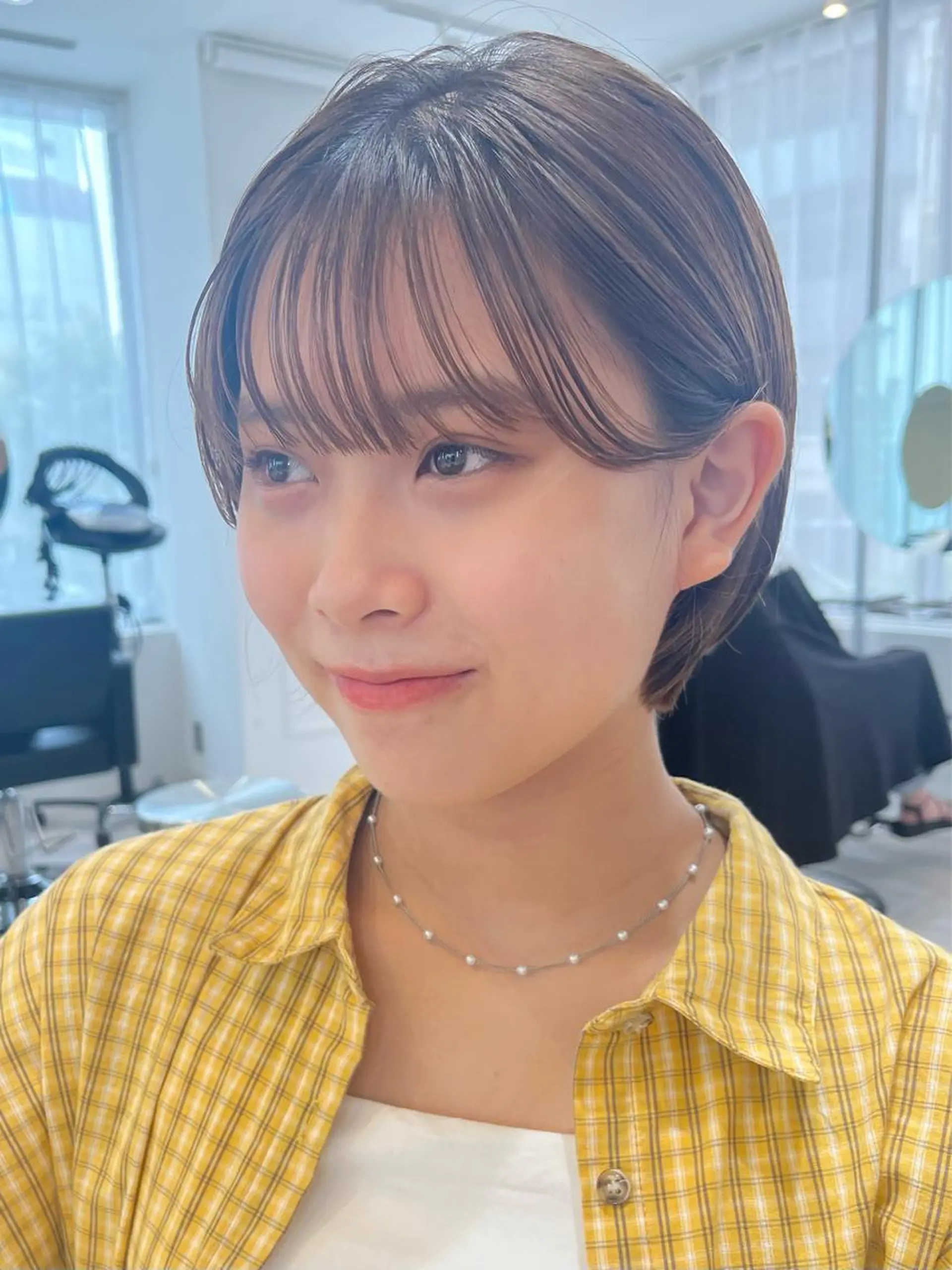 ショート カラー ショートボブ ボブ ショートヘア カット ヘアカラー トリートメント SOYON 🤍CHIZU🤍.のヘアスタイル