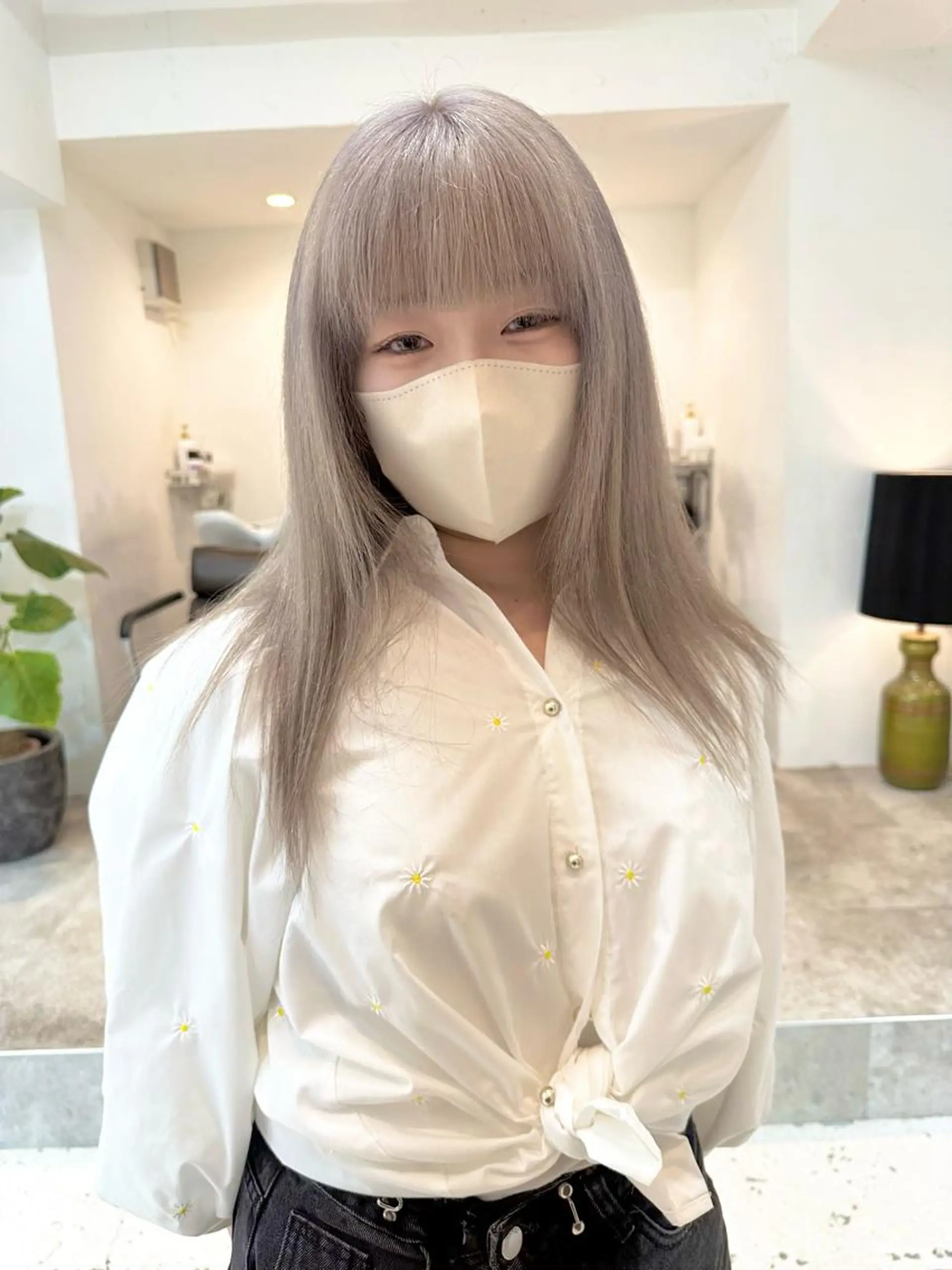 セミロング カラー ヘアカラー トリートメント kai .のヘアスタイル