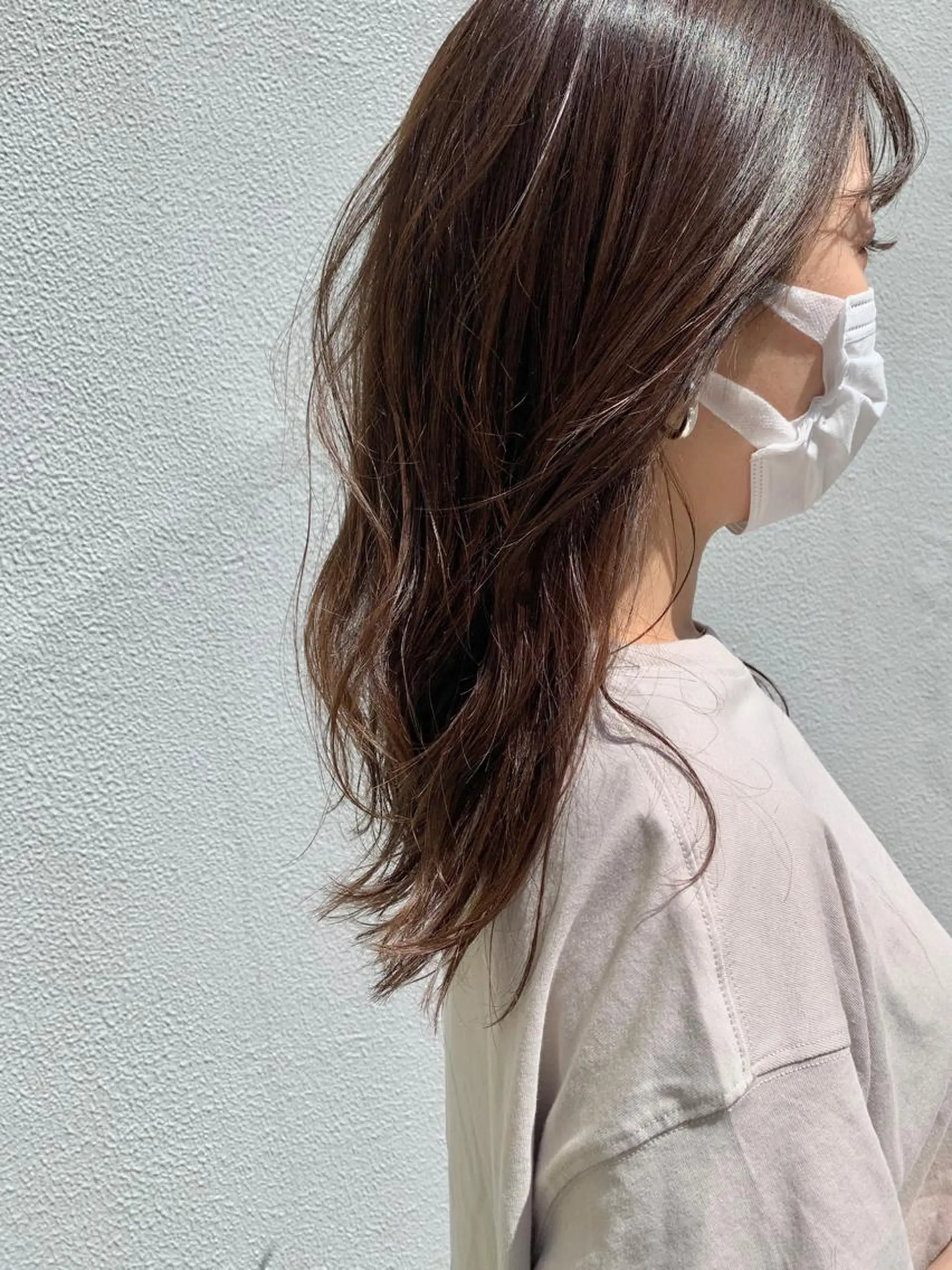 ロング カット 縮毛矯正 トリートメント 落合 妙佳のヘアスタイル