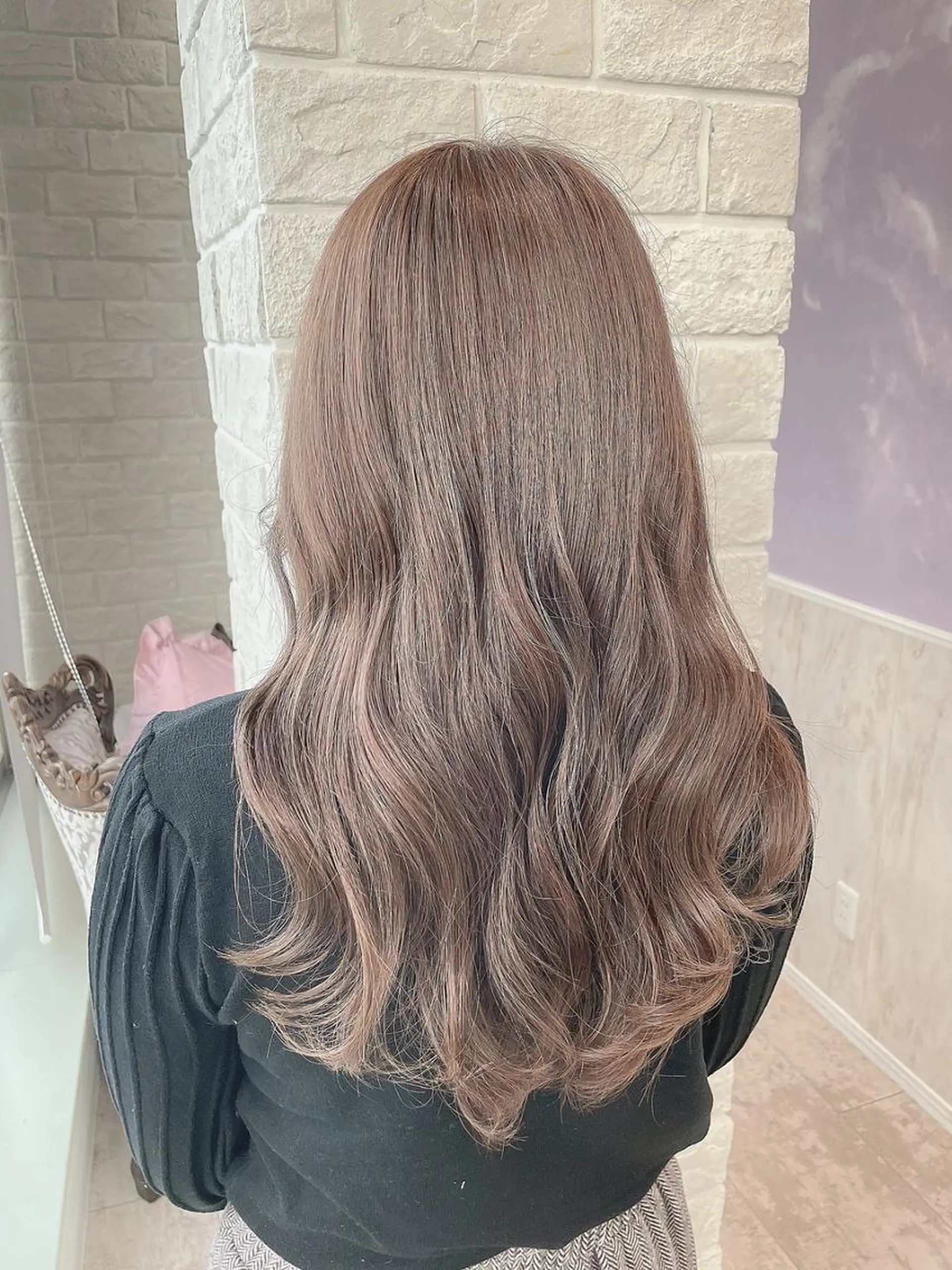 ロング カラー ハイライトカラー ハイライト ANGELICA JR奈良店のヘアスタイル