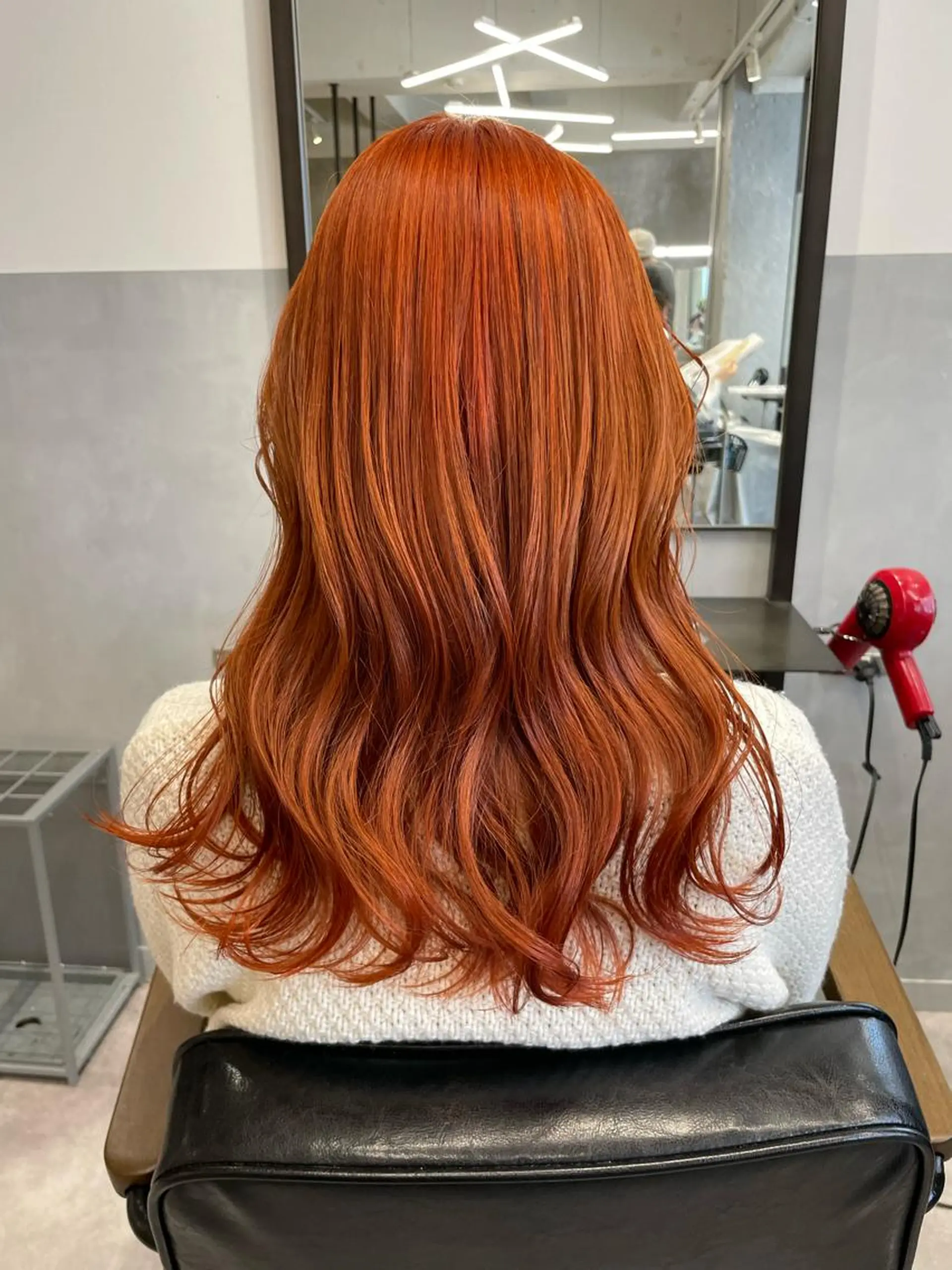 ミディアム カラー オレンジ ダブルカラー🎀池袋 RUKAのヘアスタイル