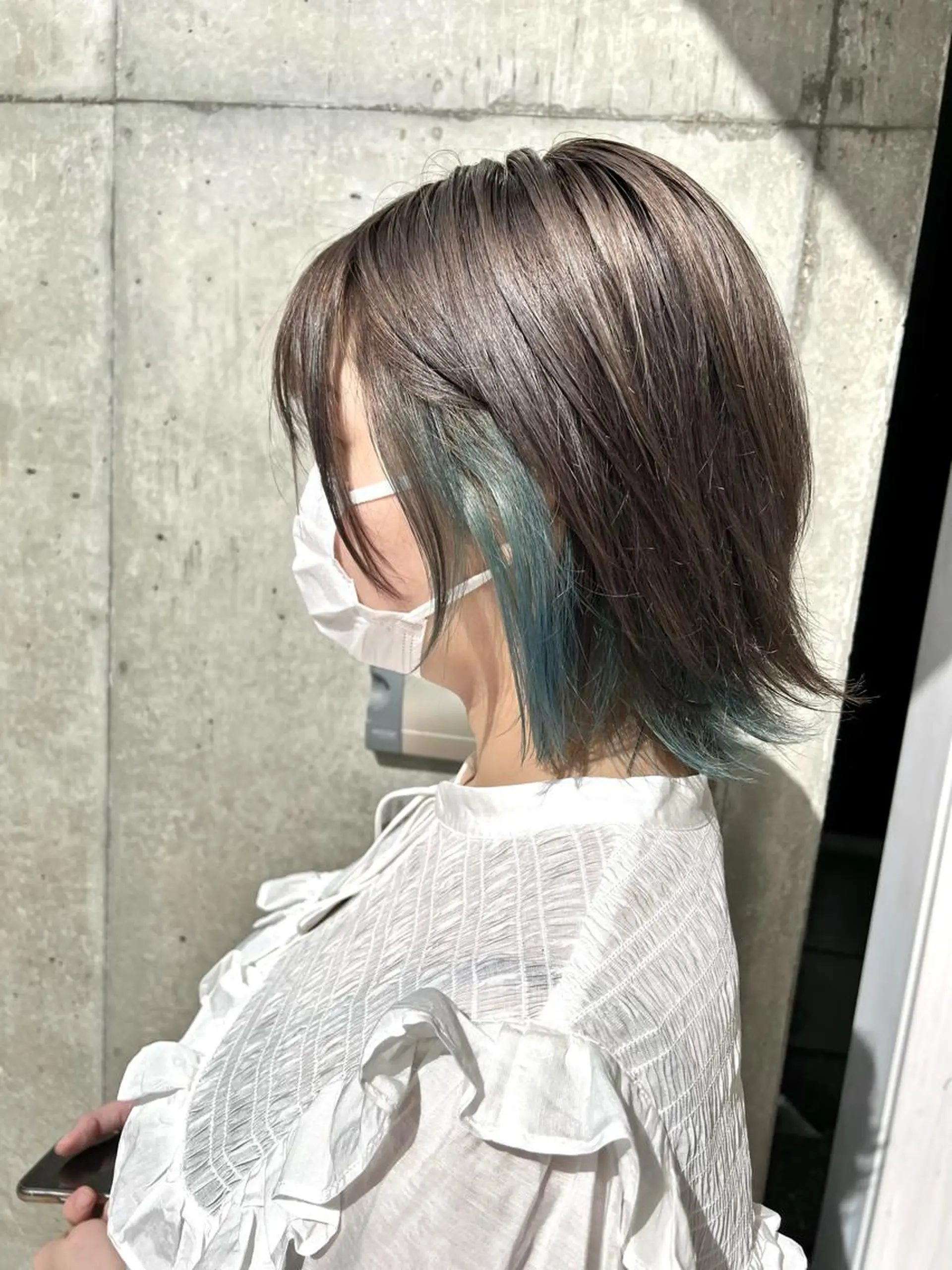 ミディアム カラー ヘアアレンジ ヘアカラー トリートメント ヘアセット 🐺ウルフの神🐺 /カラー/けいすけのヘアスタイル