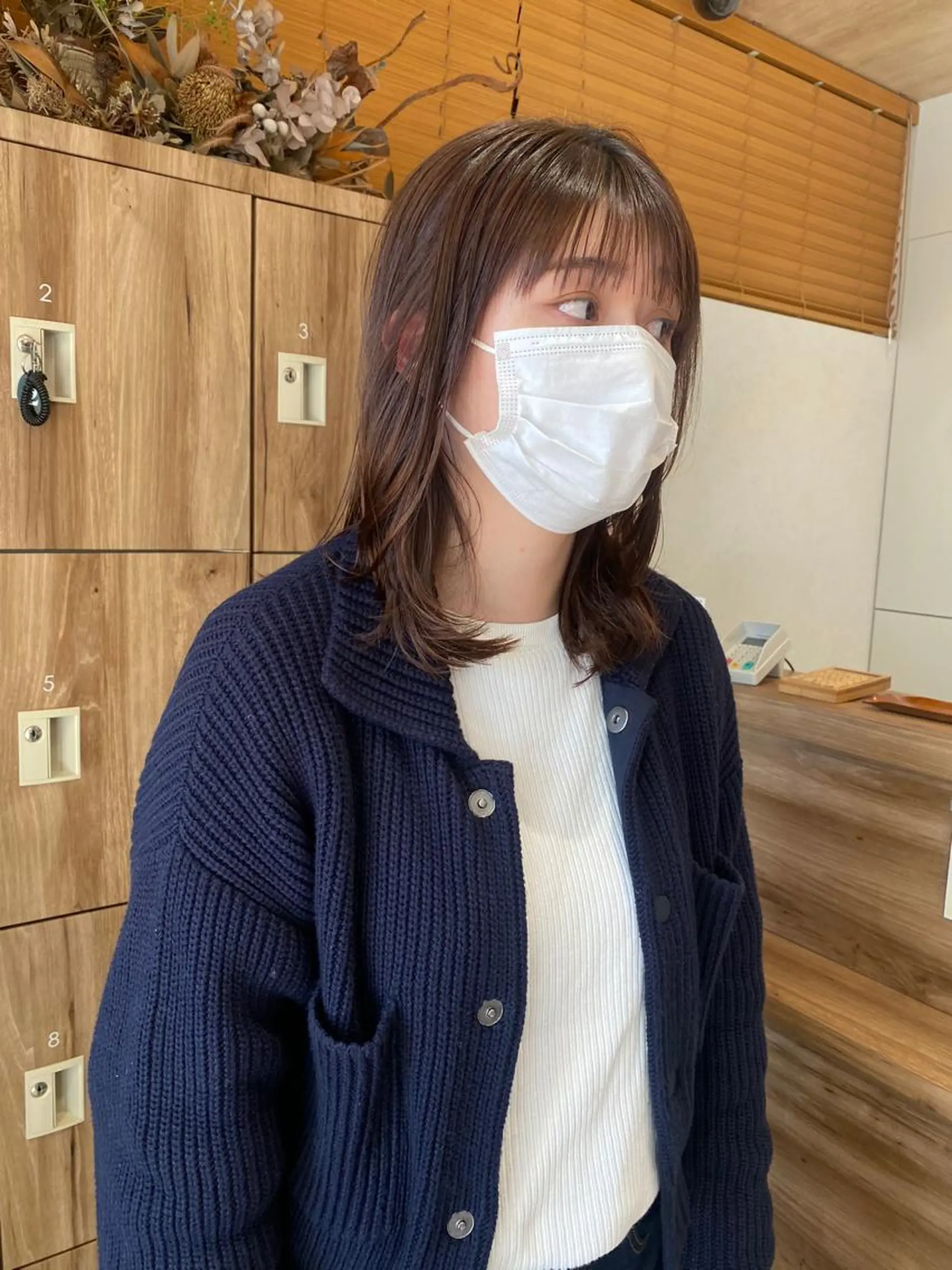 セミロング パーマ セミロングパーマ ストレートパーマ パーマ 縮毛矯正 パーマ指名No1 /namiのヘアスタイル