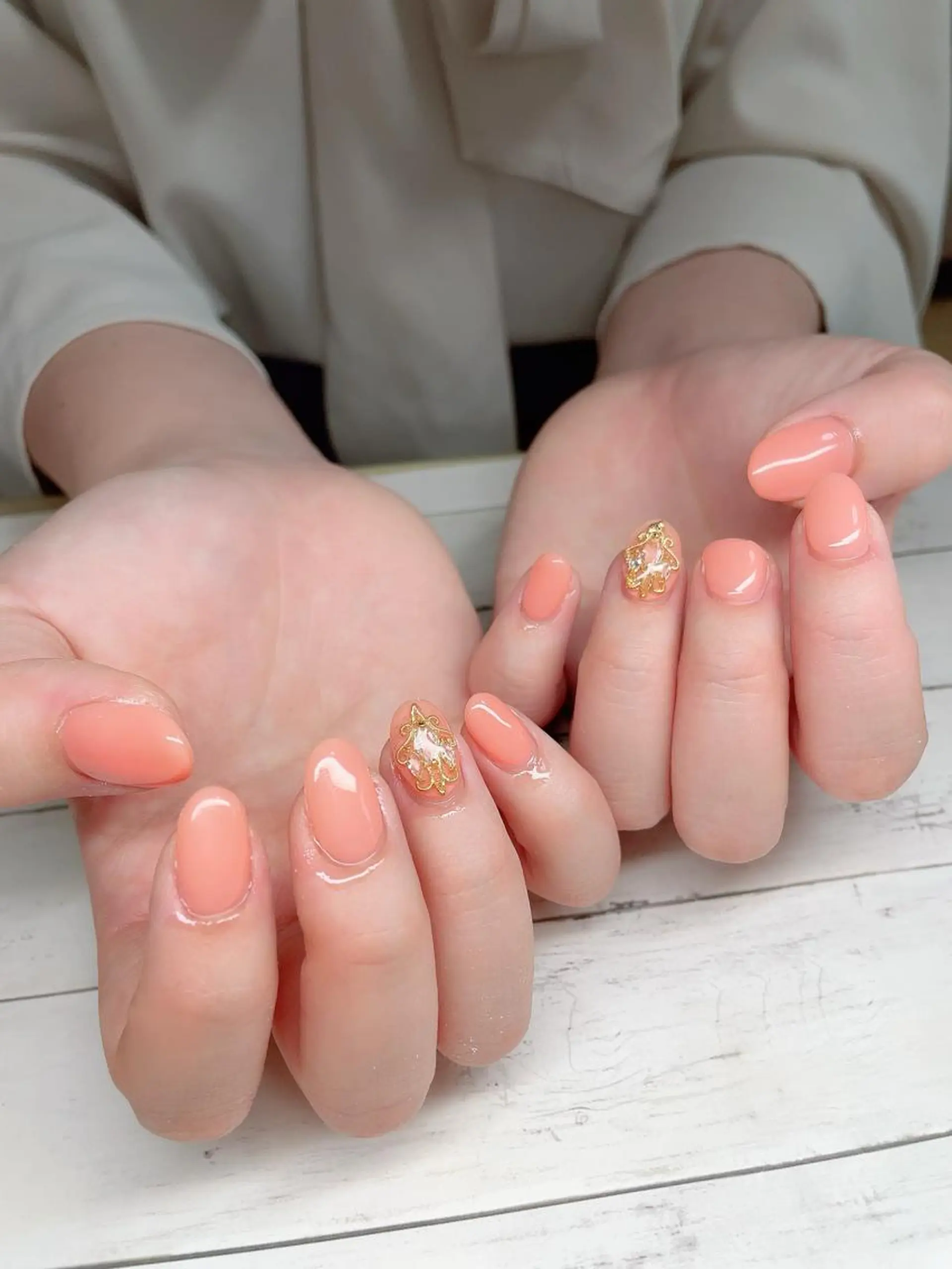 ショート ネイル 春ネイル ハンドネイル NailbyN所属・Nail_by N1のネイルデザイン