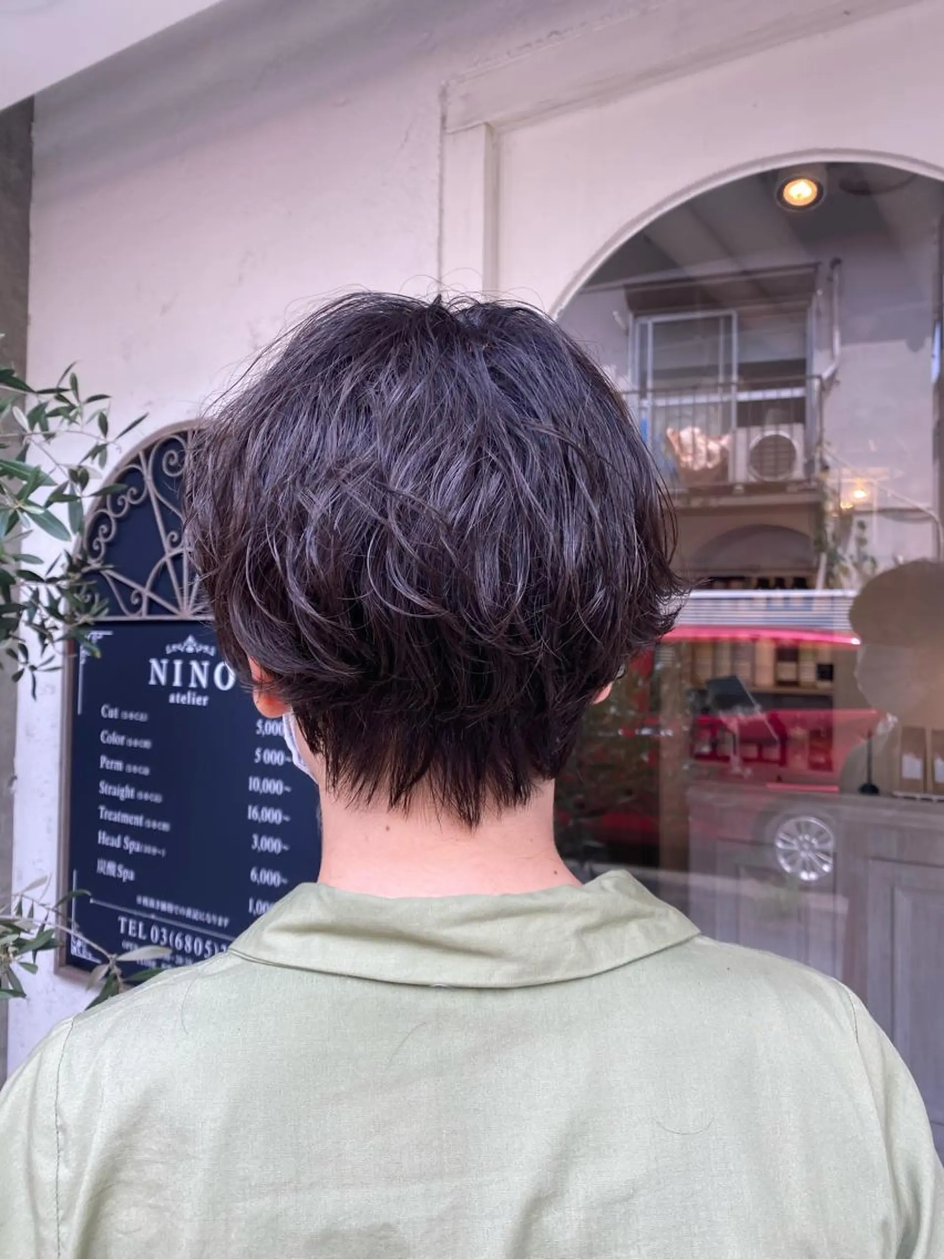 ショート くせ毛 ショートヘア よこもり あいのヘアスタイル