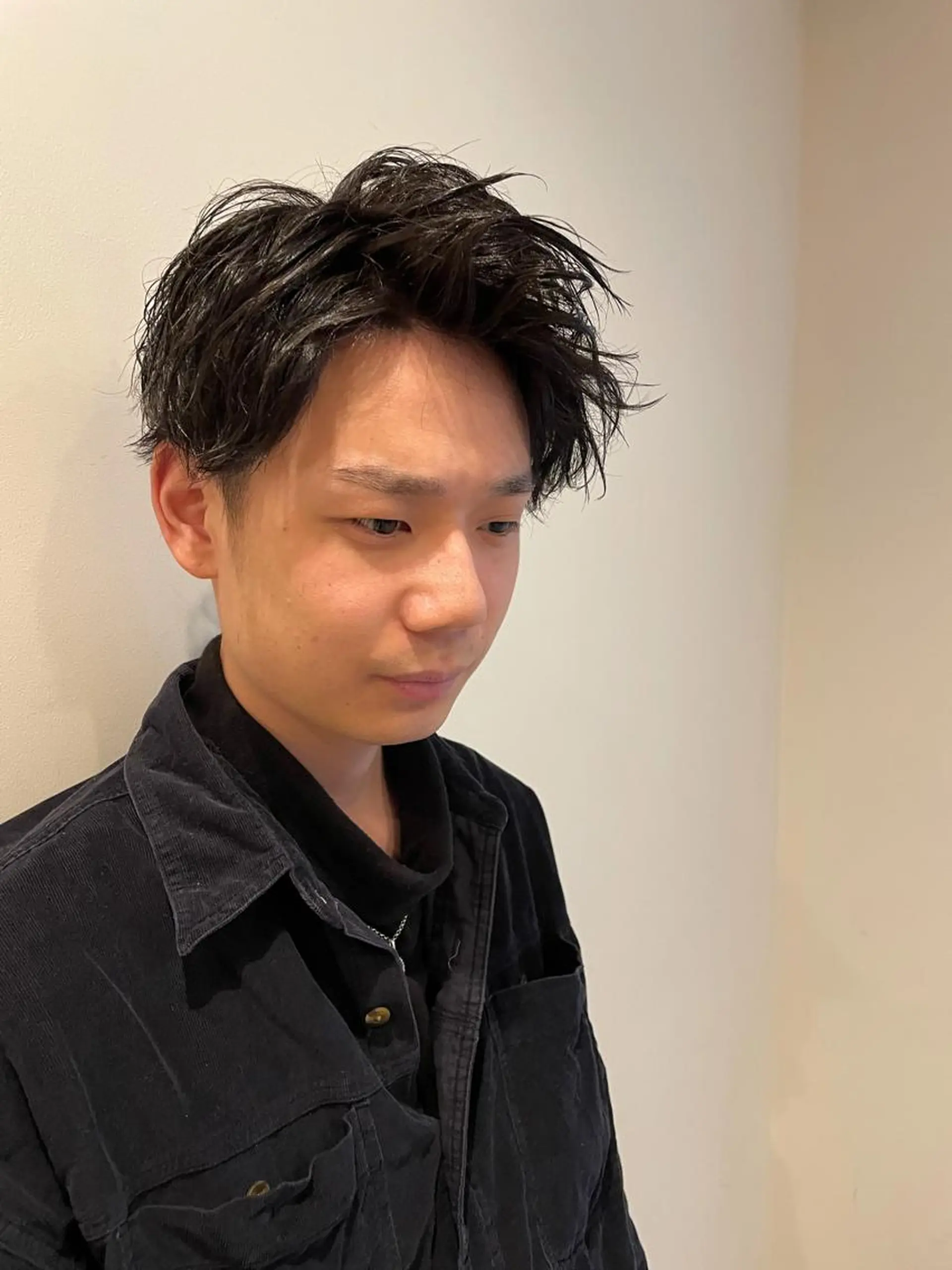 ショート パーマ くせ毛 カット パーマ 坂井翔　kiju オーナースタイリストのヘアスタイル