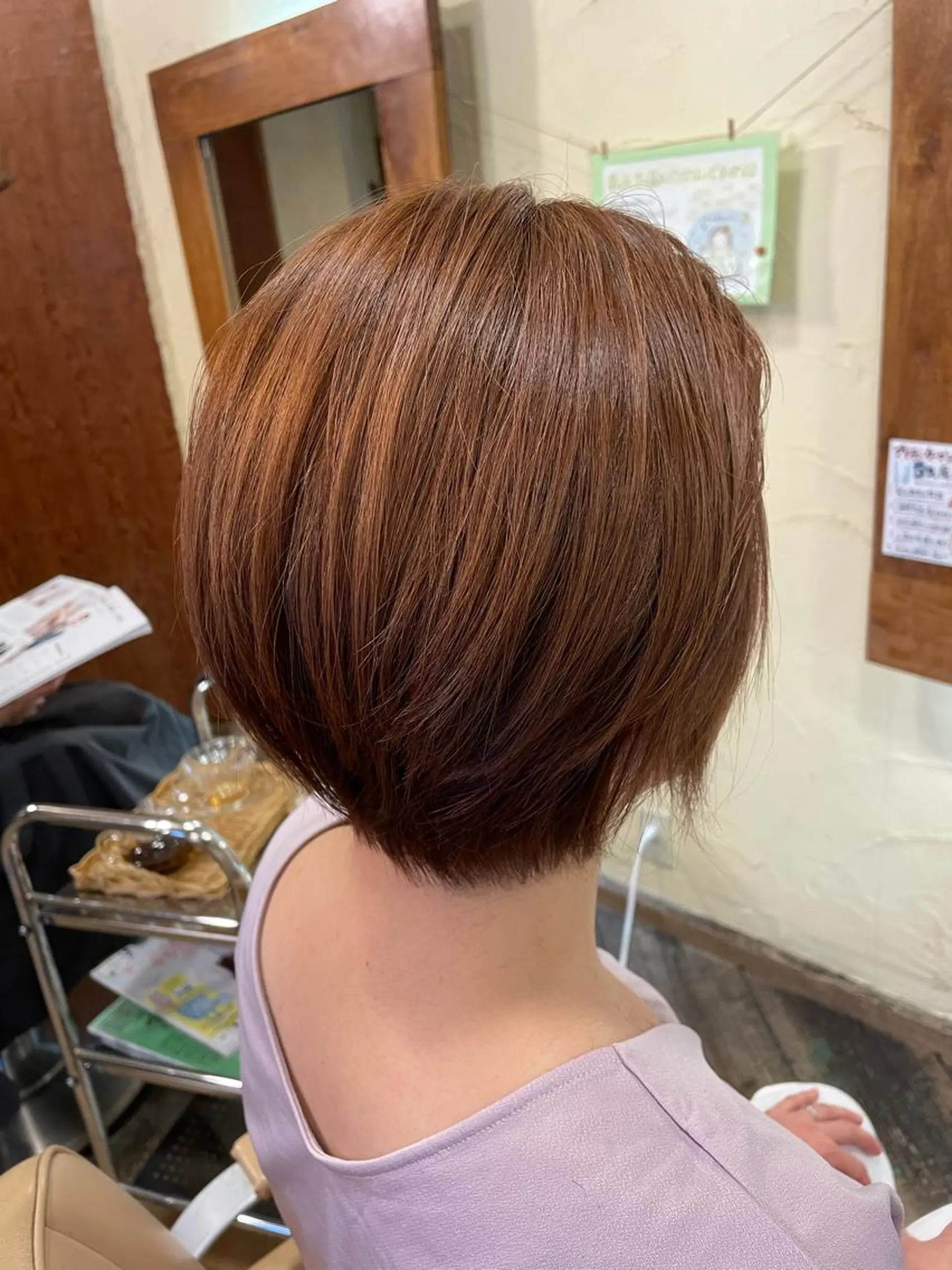 ショート カラー ショートボブ ボブ ショートヘア カット ヘアカラー 大鹿 数馬のヘアスタイル