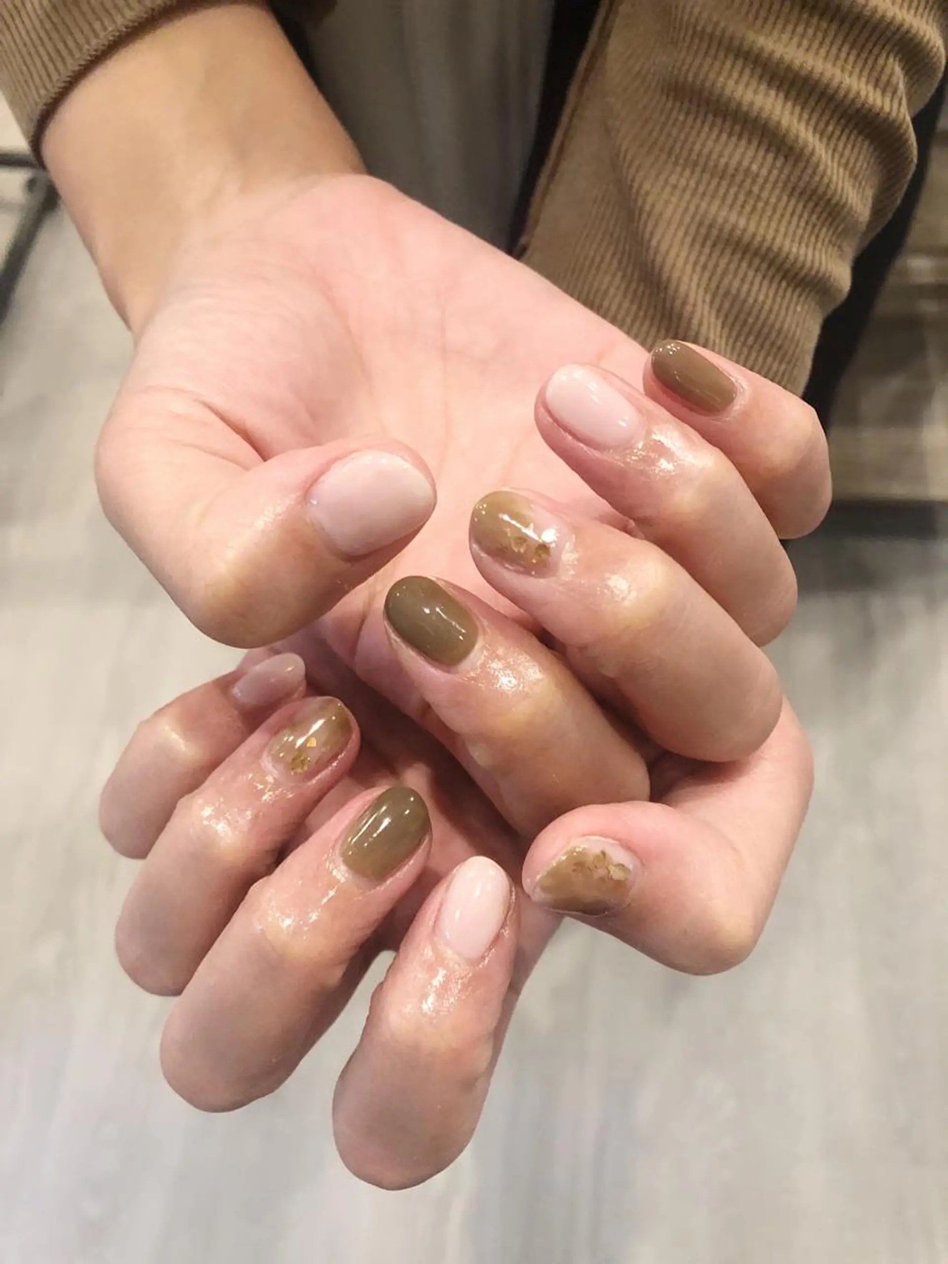 ネイル ハンドネイル プーモワベリー ♡のネイルデザイン