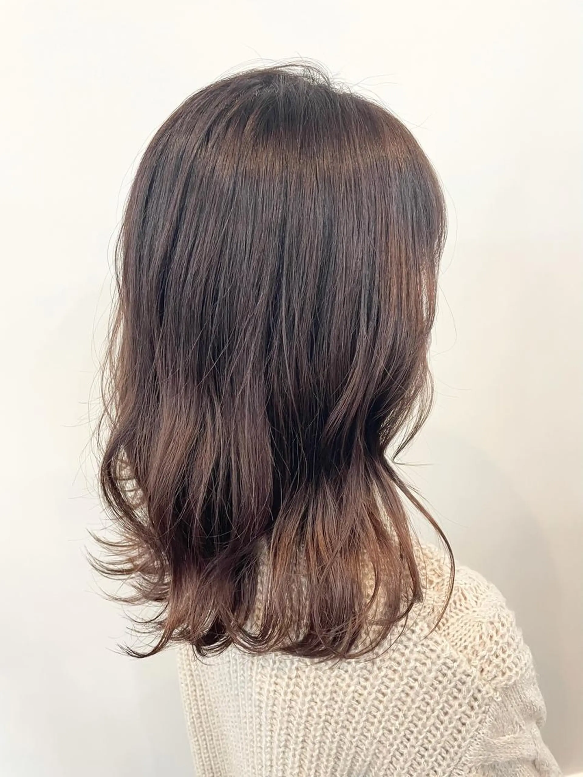 セミロング カラー ブリーチ ブラウンカラー グラデーションカラー FLAGS YAMATOのヘアスタイル