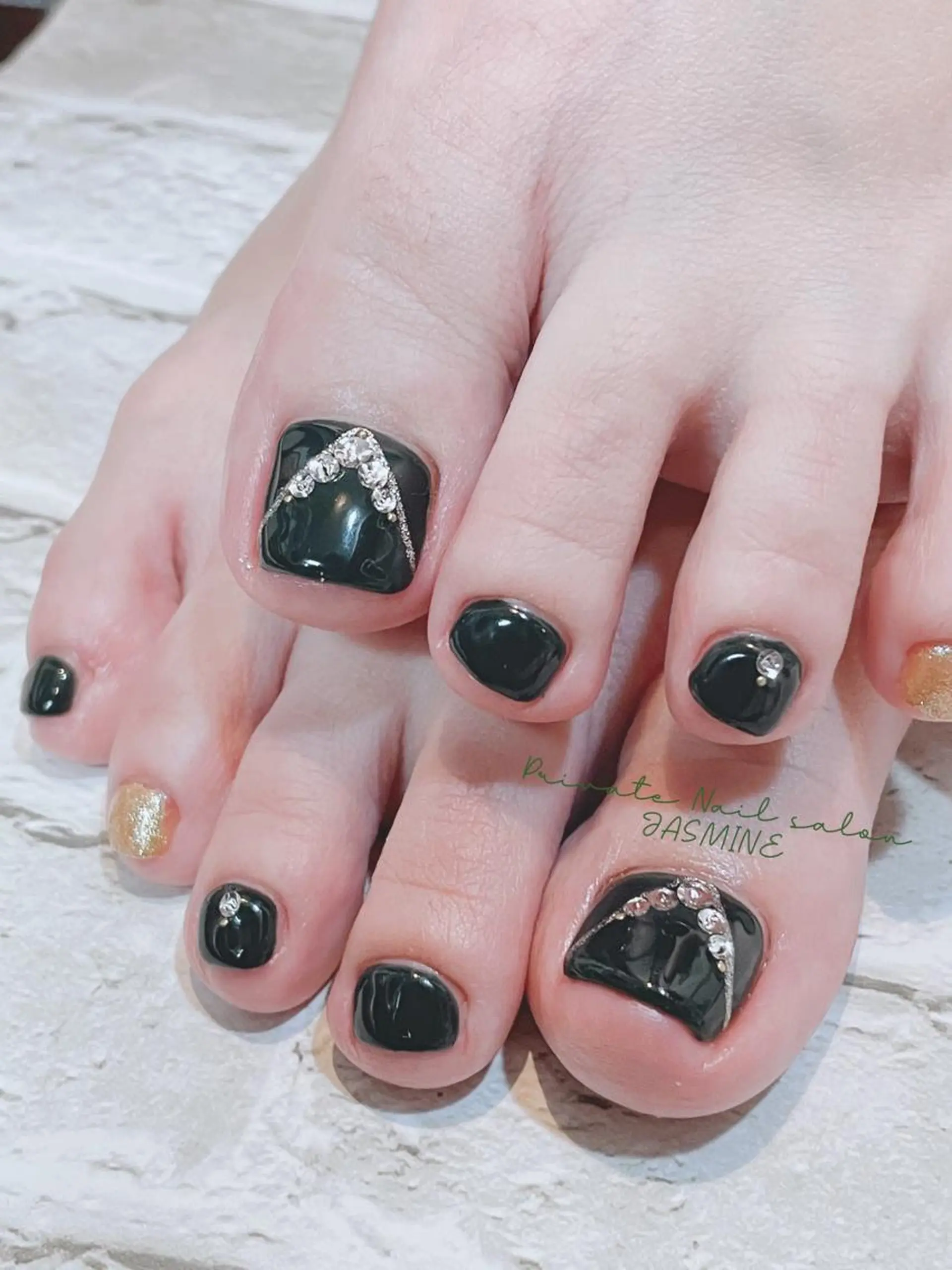 ネイル グリーン Nail salon JASMINEのネイルデザイン
