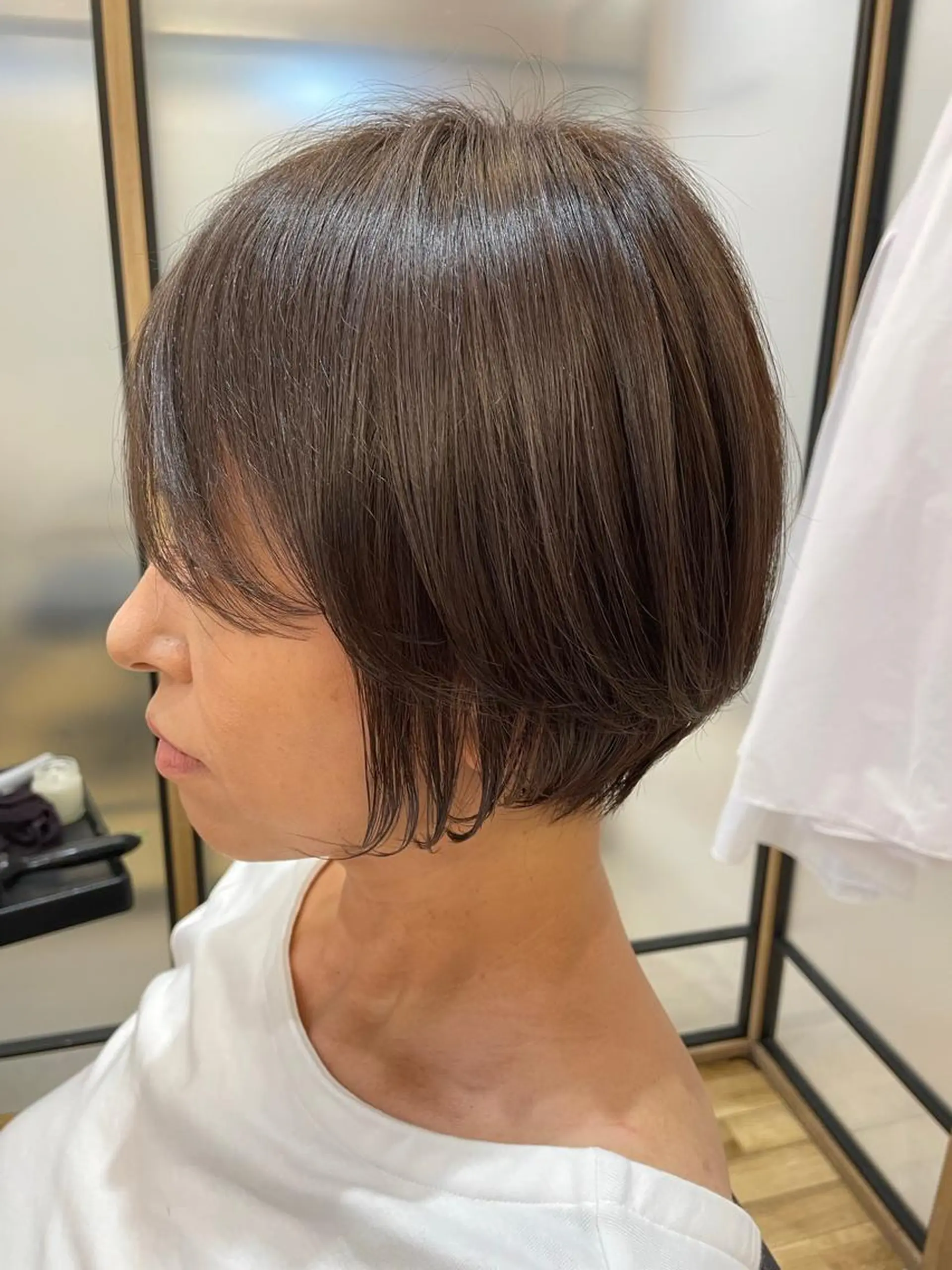 ショート ハイライト シノハラ ガクト ショート/白髪ぼかしのヘアスタイル