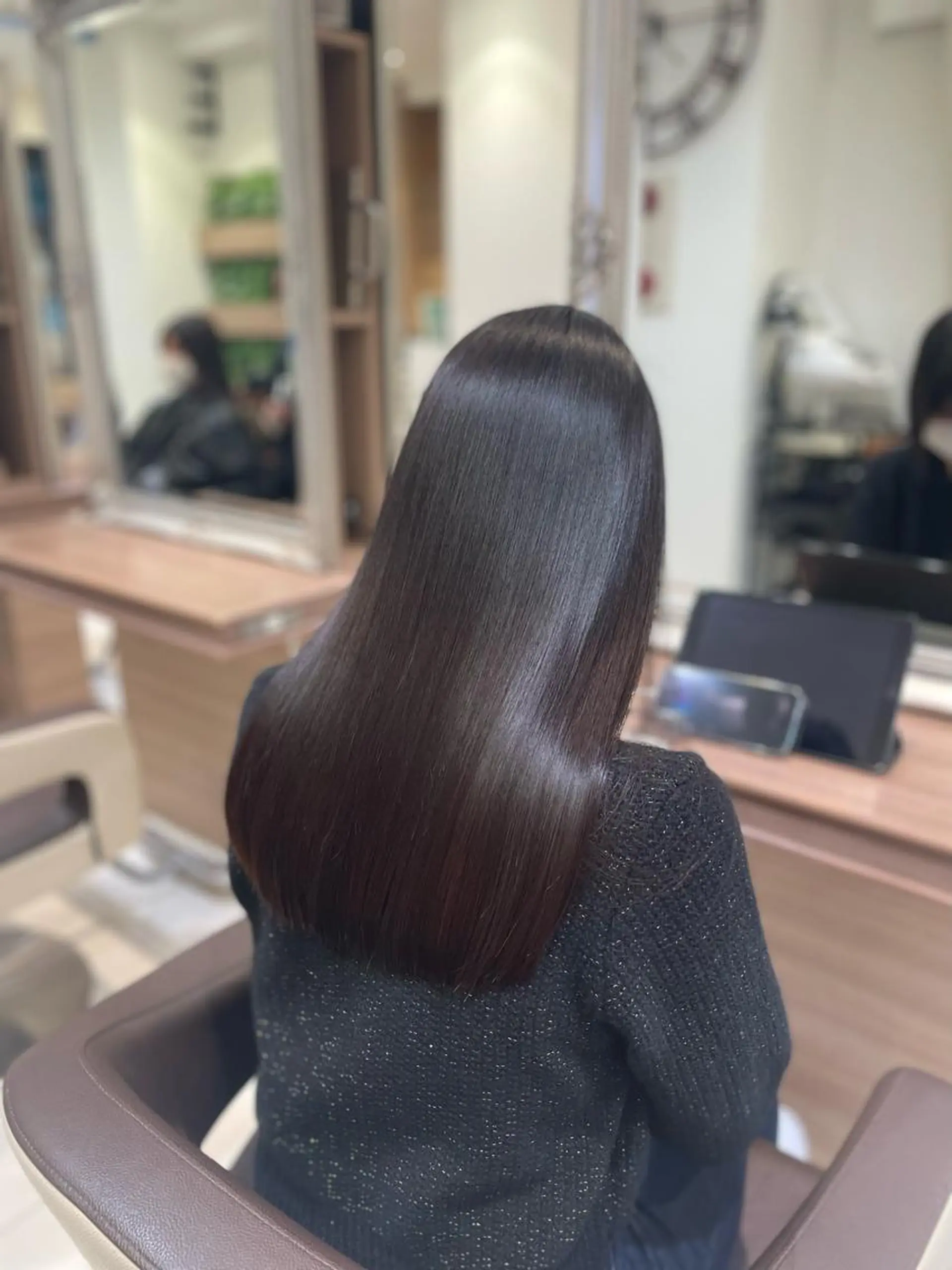 セミロング 髪質改善 縮毛矯正 Armony青山店 松原大斗のヘアスタイル