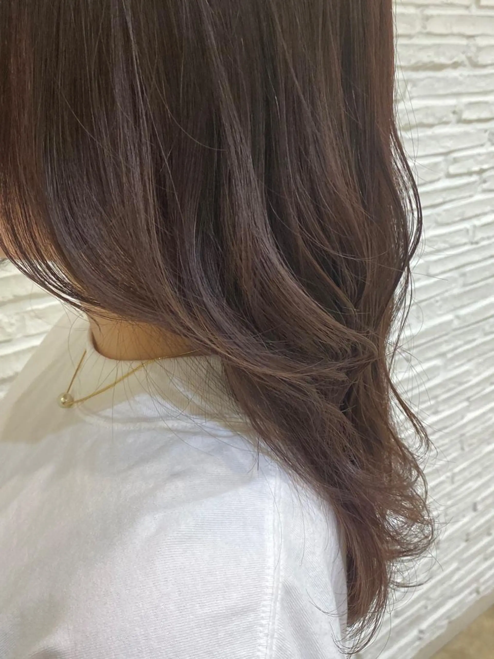 セミロング カラー ベージュカラー ピンクカラー ピンクベージュ amie by afloat(エイミーバイアフロート)所属・井上 日菜乃のヘアスタイル